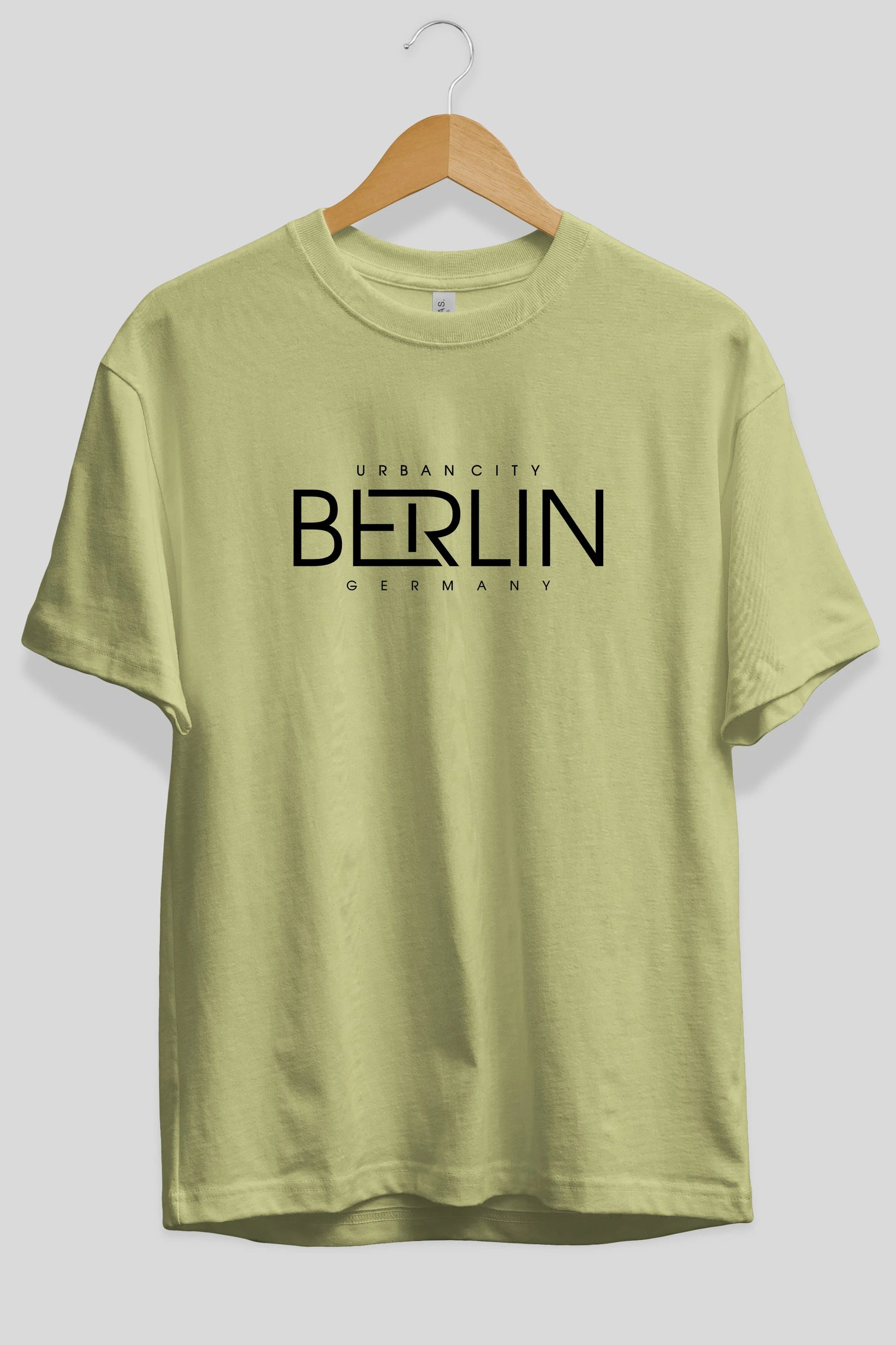 Berlin Ön Baskılı Oversize t-shirt Erkek Kadın Unisex