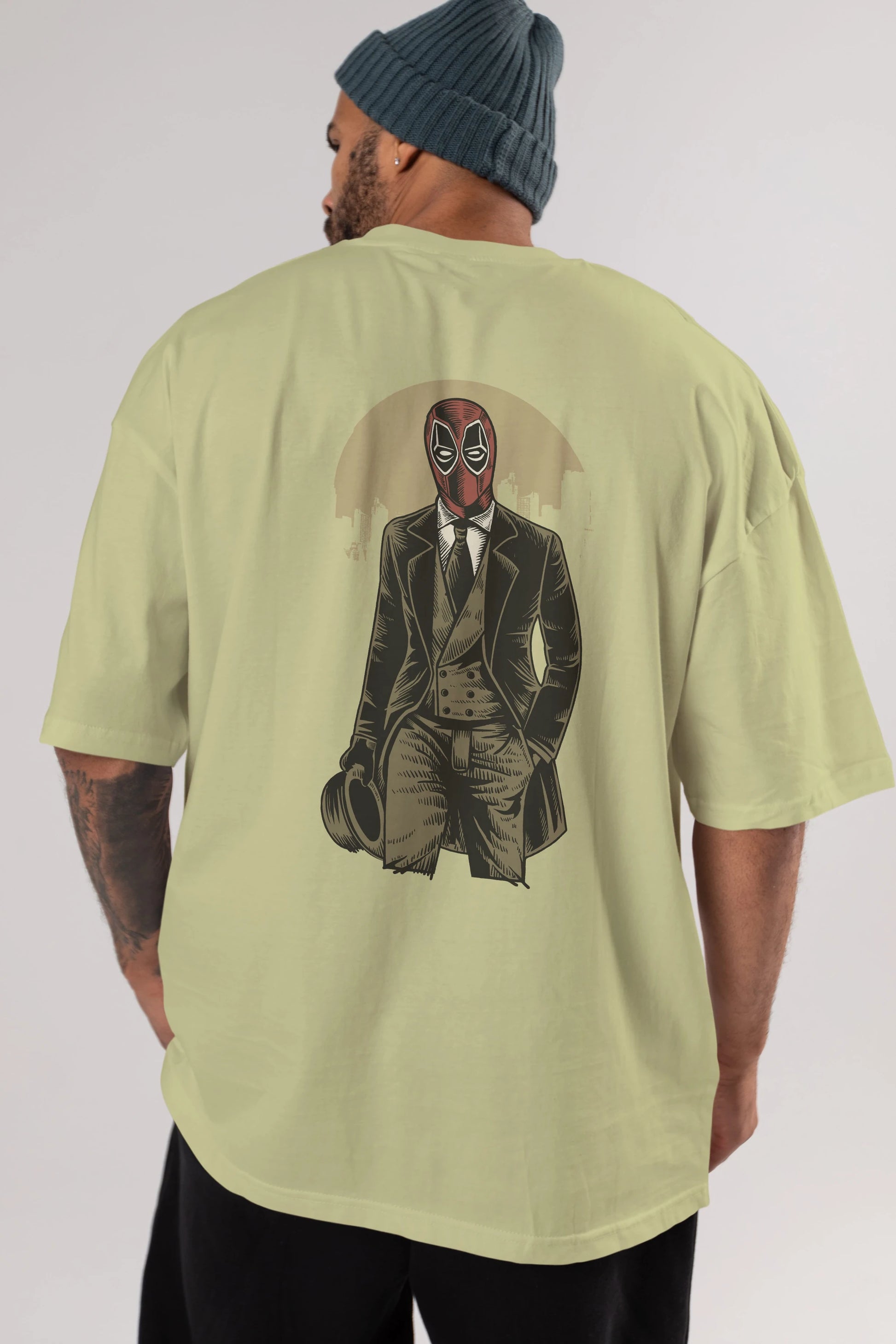 Classic Mercenary Arka Baskılı Oversize t-shirt Erkek Kadın Unisex %100 Pamuk