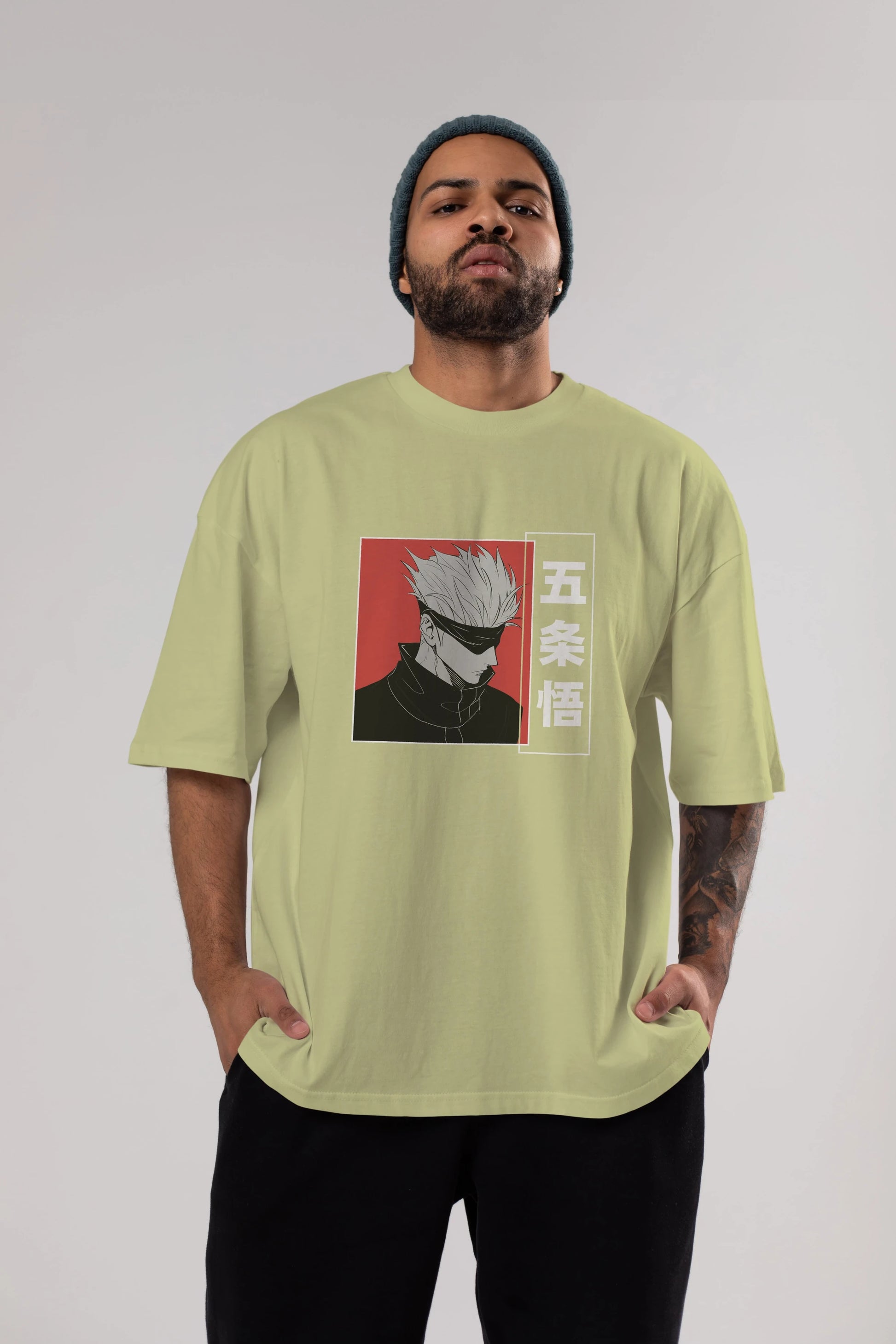 JUJUTSU KAISEN 2 Anime Ön Baskılı Oversize t-shirt %100 pamuk Erkek Kadın Unisex
