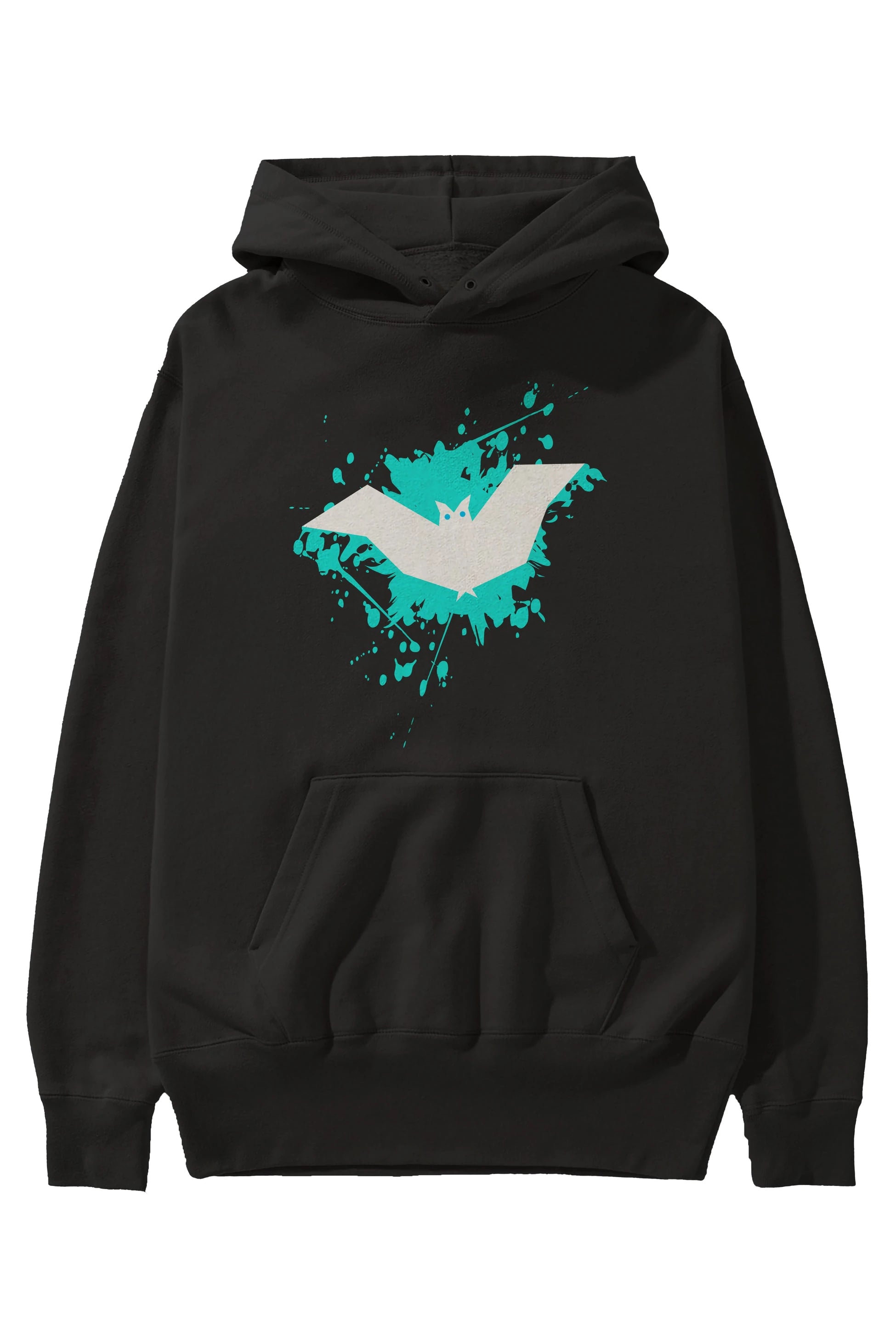 Halloween Ön Baskılı Oversize Hoodie Kapüşonlu Sweatshirt Erkek Kadın Unisex