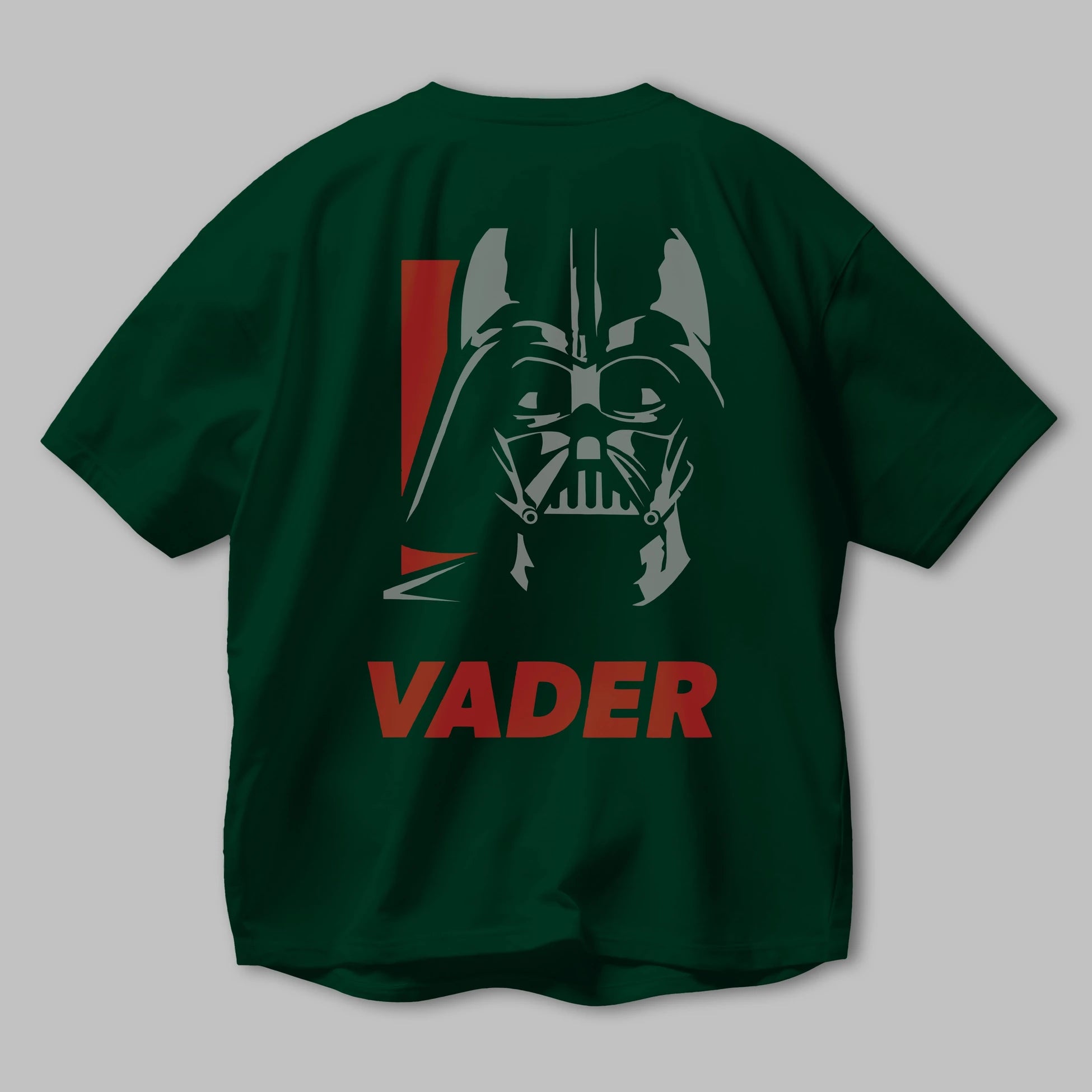 Darth Vader Arka Baskılı Oversize t-shirt Erkek Kadın Unisex %100 Pamuk Bisiklet Yaka tişort
