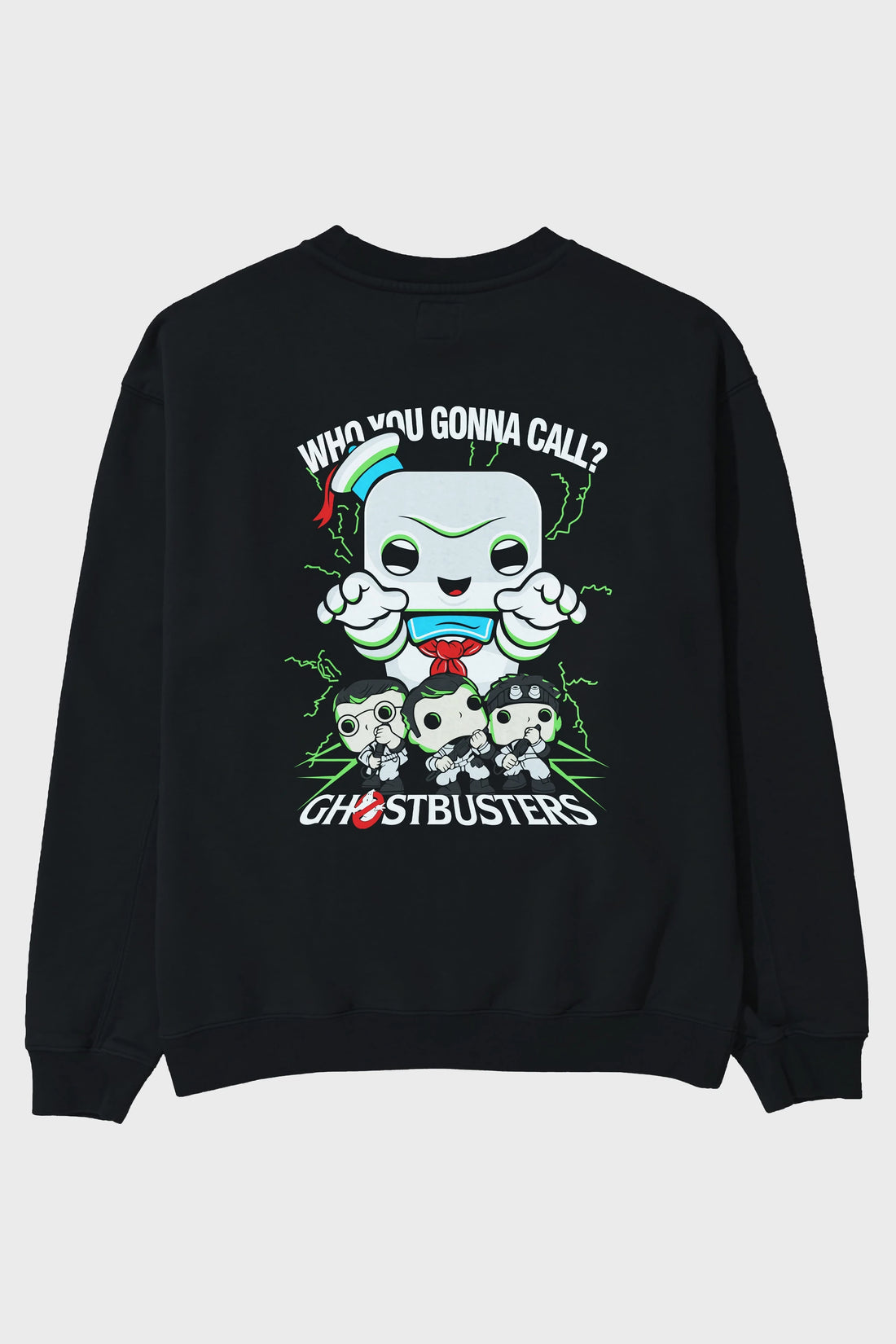 Ghostbusters Arka Baskılı Oversize Sweatshirt Erkek Kadın Unisex