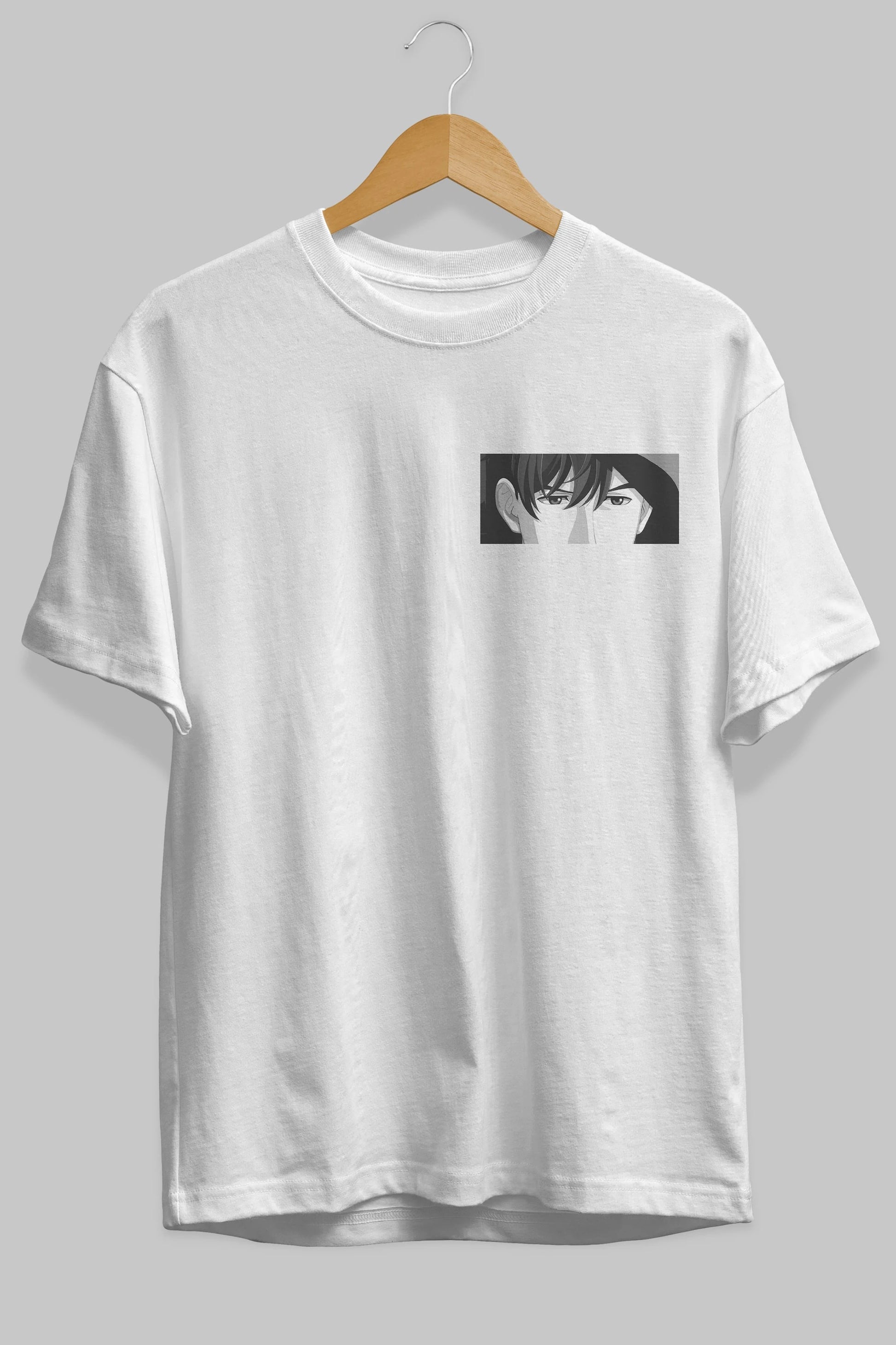 Wen-li Yang 1 Ön Sol Baskılı Oversize t-shirt Erkek Kadın Unisex %100 Pamuk Bisiklet Yaka tişort