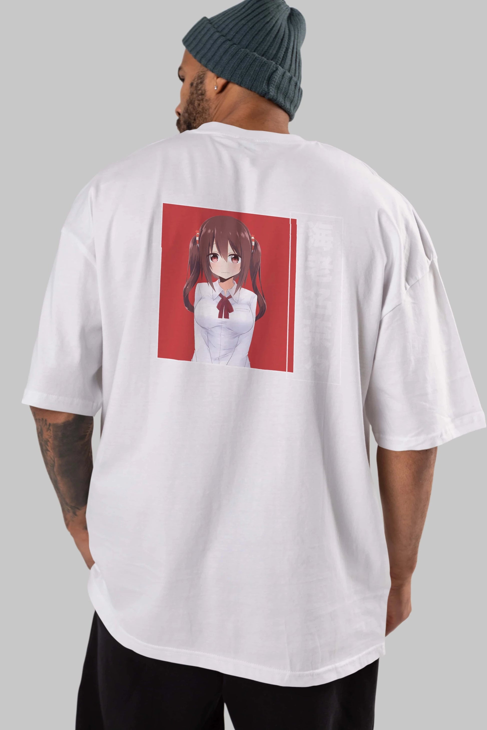 Nana Ebina 1 Anime Arka Baskılı Oversize t-shirt Erkek Kadın Unisex