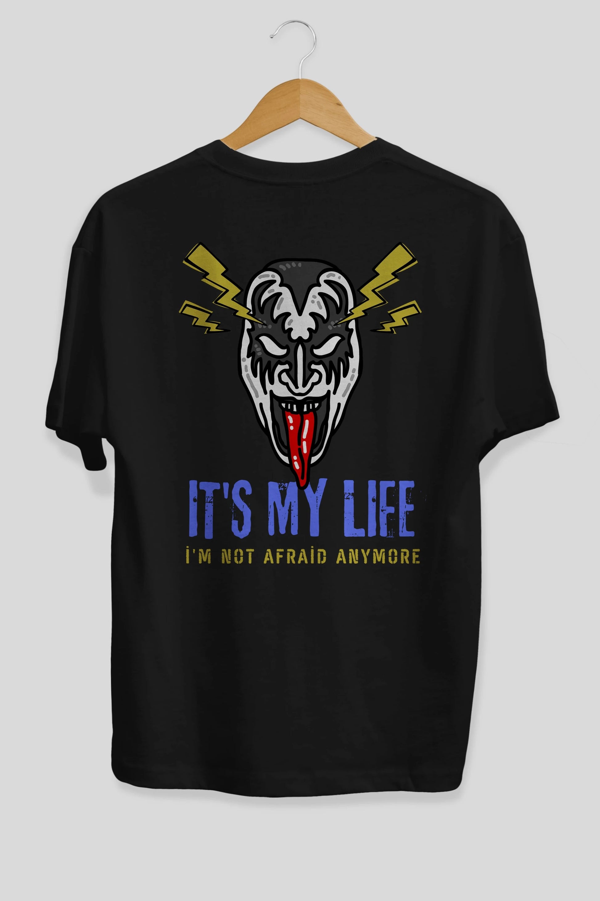 Its My Life Yazılı Arka Baskılı Oversize t-shirt Erkek Kadın Unisex