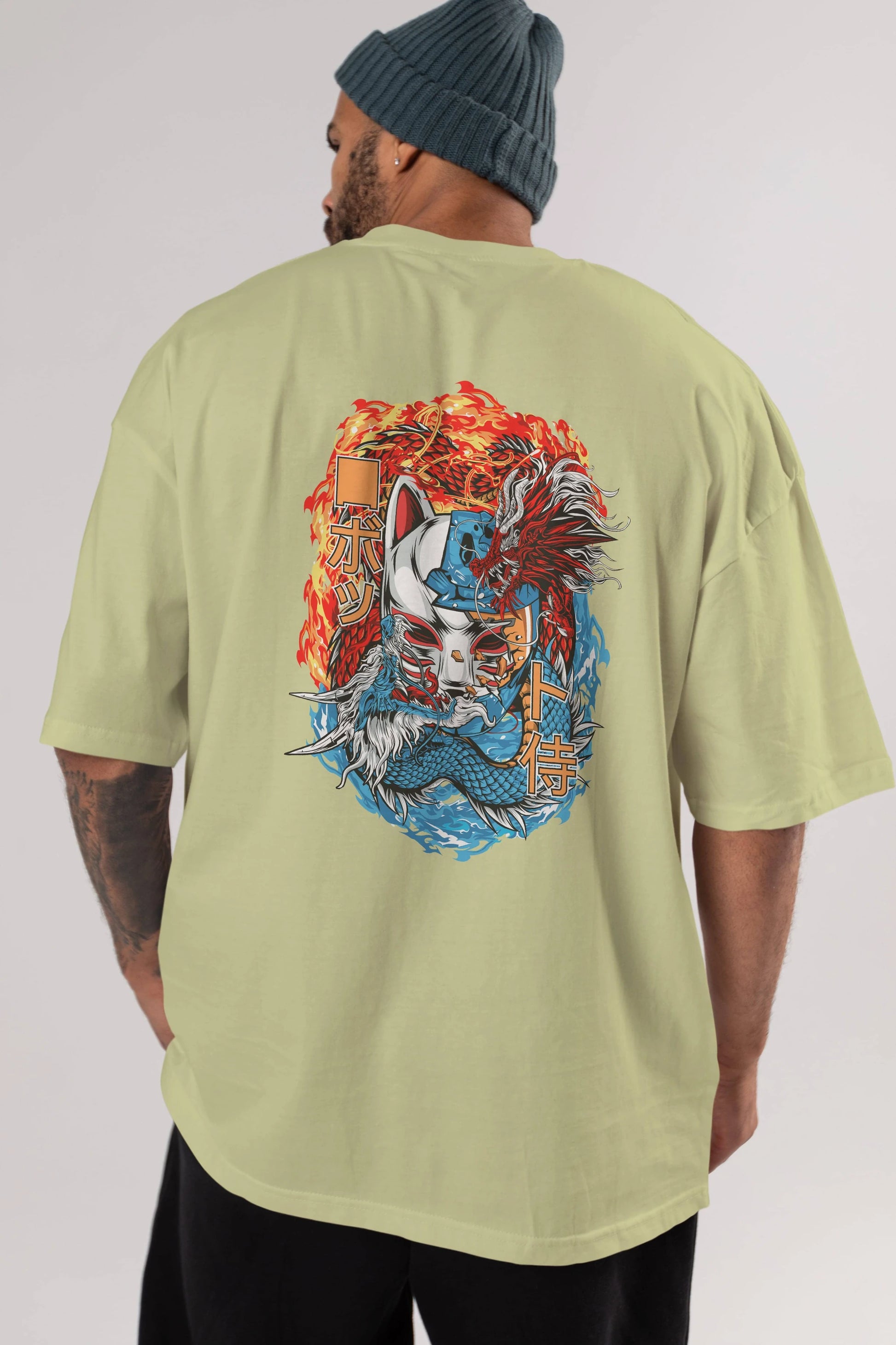 ONE PIECE (7) Anime Arka Baskılı Oversize t-shirt Erkek Kadın Unisex