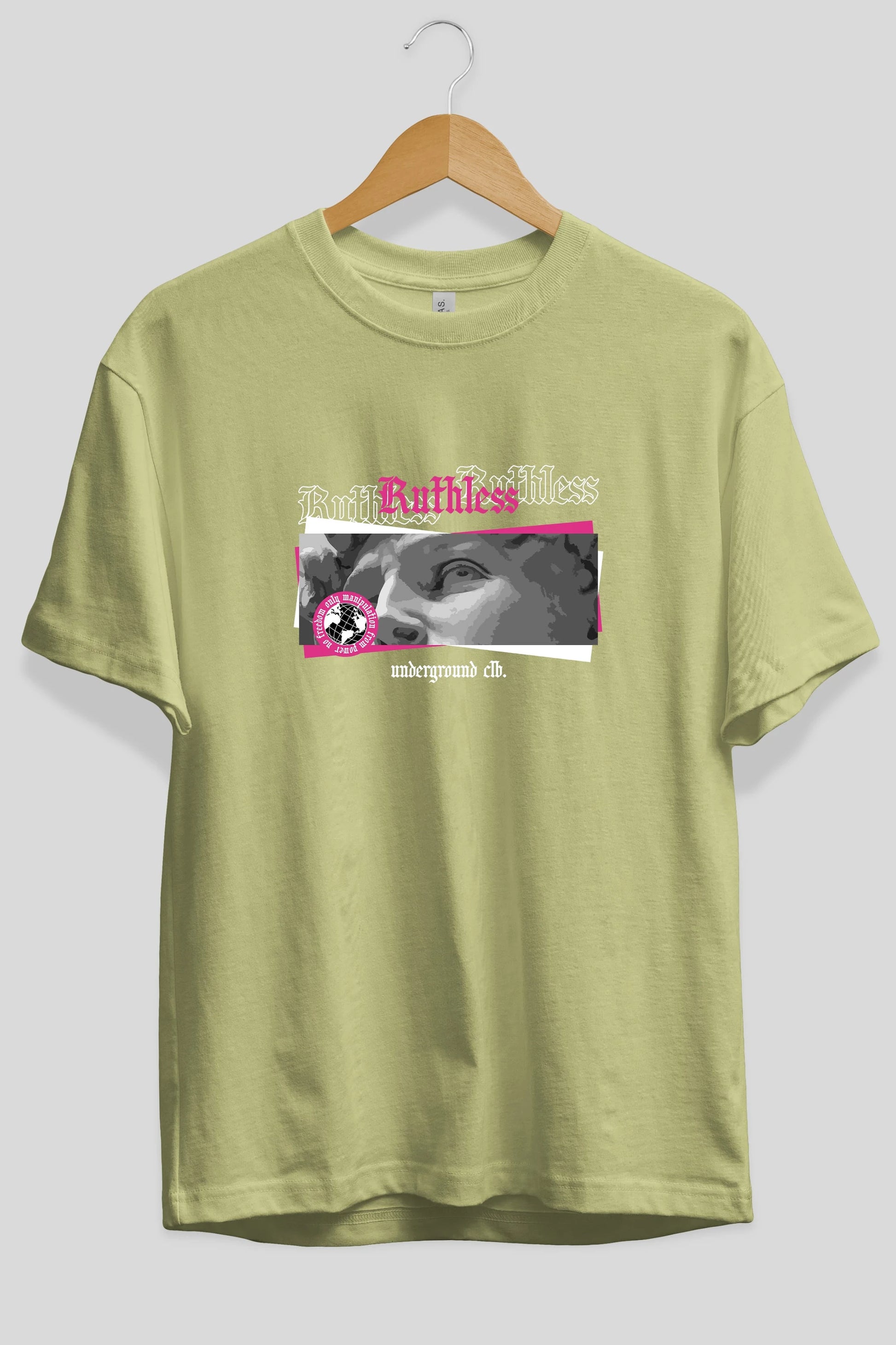 Ruthless Ön Baskılı Oversize t-shirt Erkek Kadın Unisex
