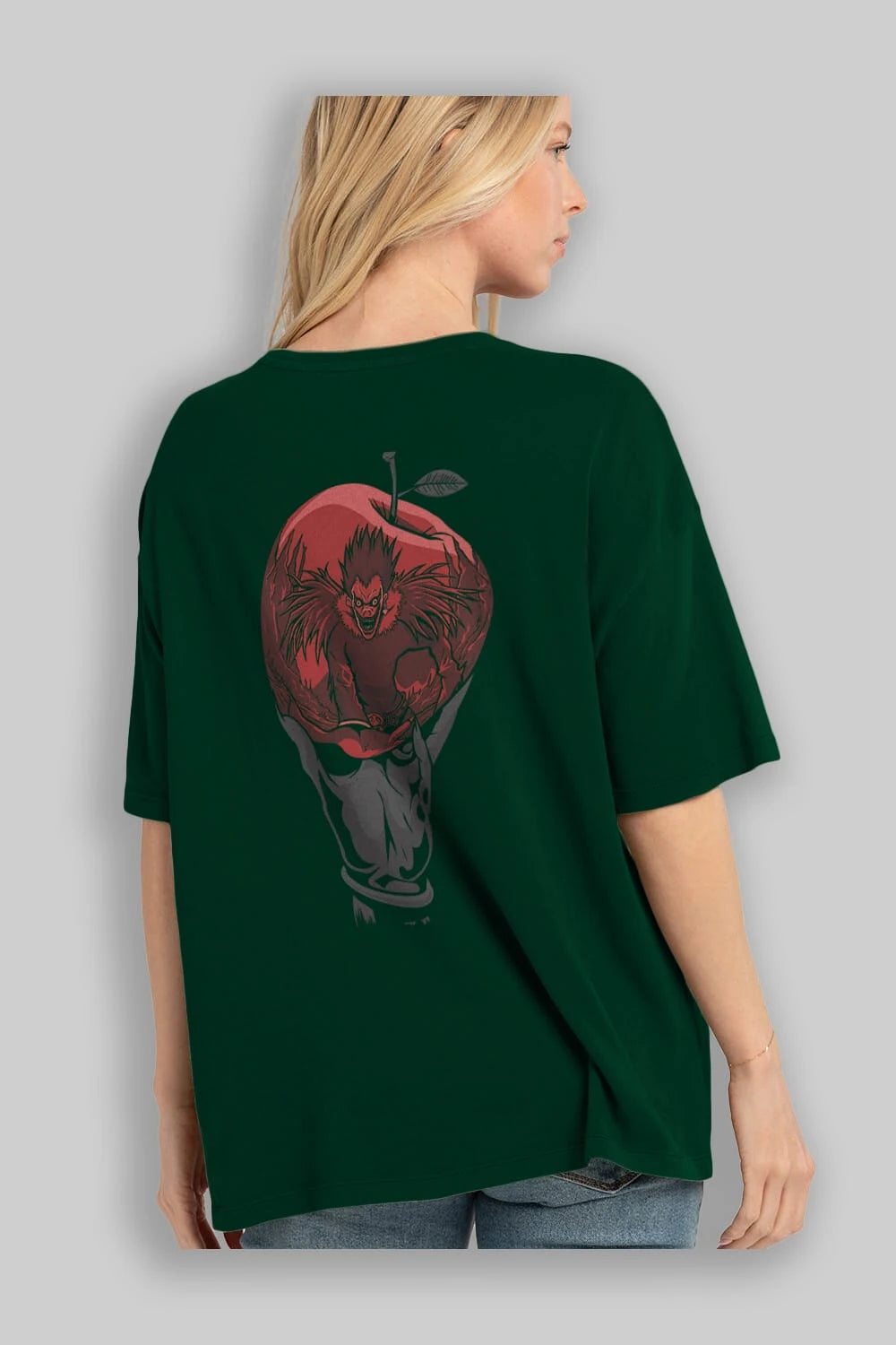 DEATH NOTE -RYUK Anime Arka Baskılı Oversize t-shirt Erkek Kadın Unisex
