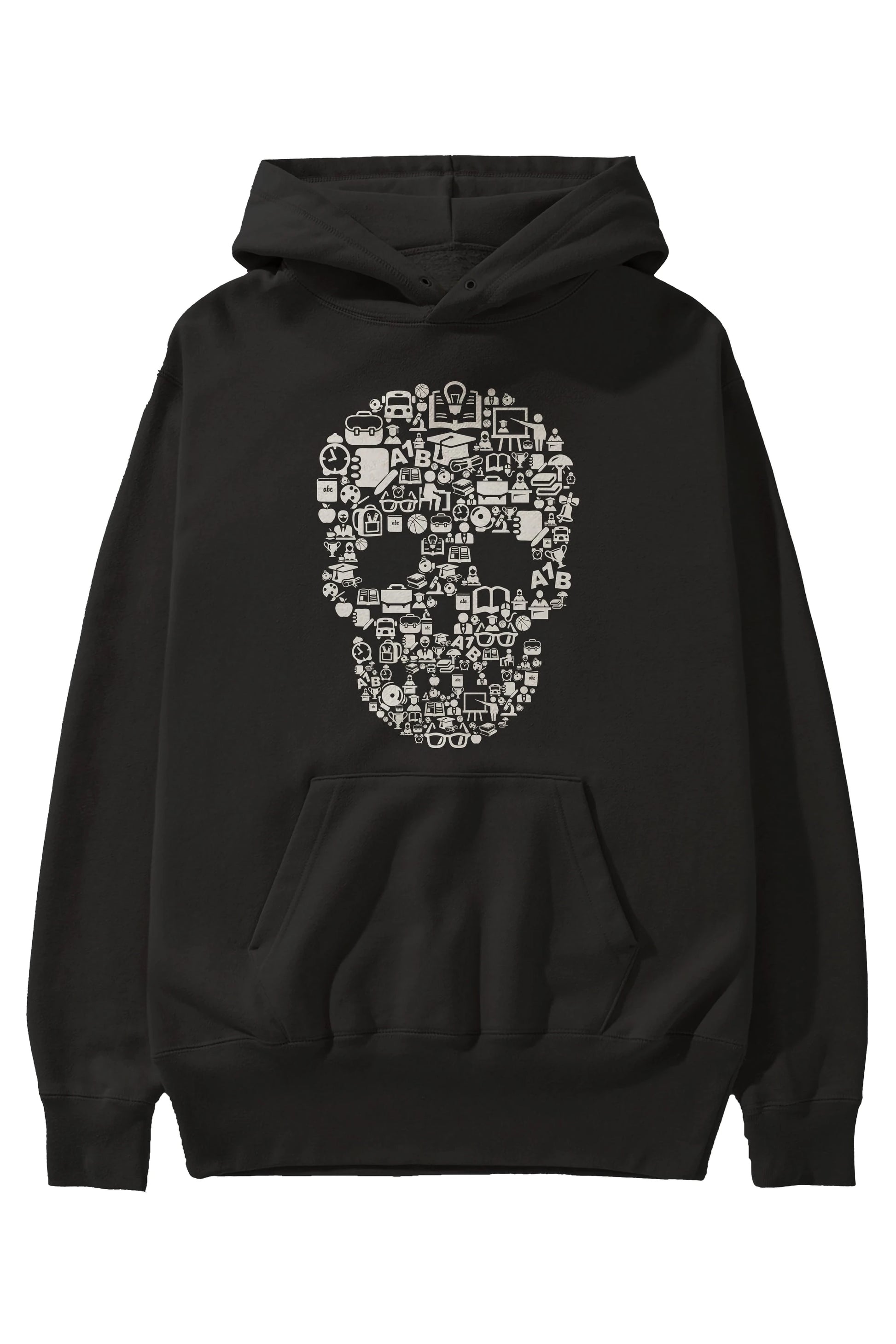 Dead  School Ön Baskılı Hoodie Oversize Kapüşonlu Sweatshirt Erkek Kadın Unisex