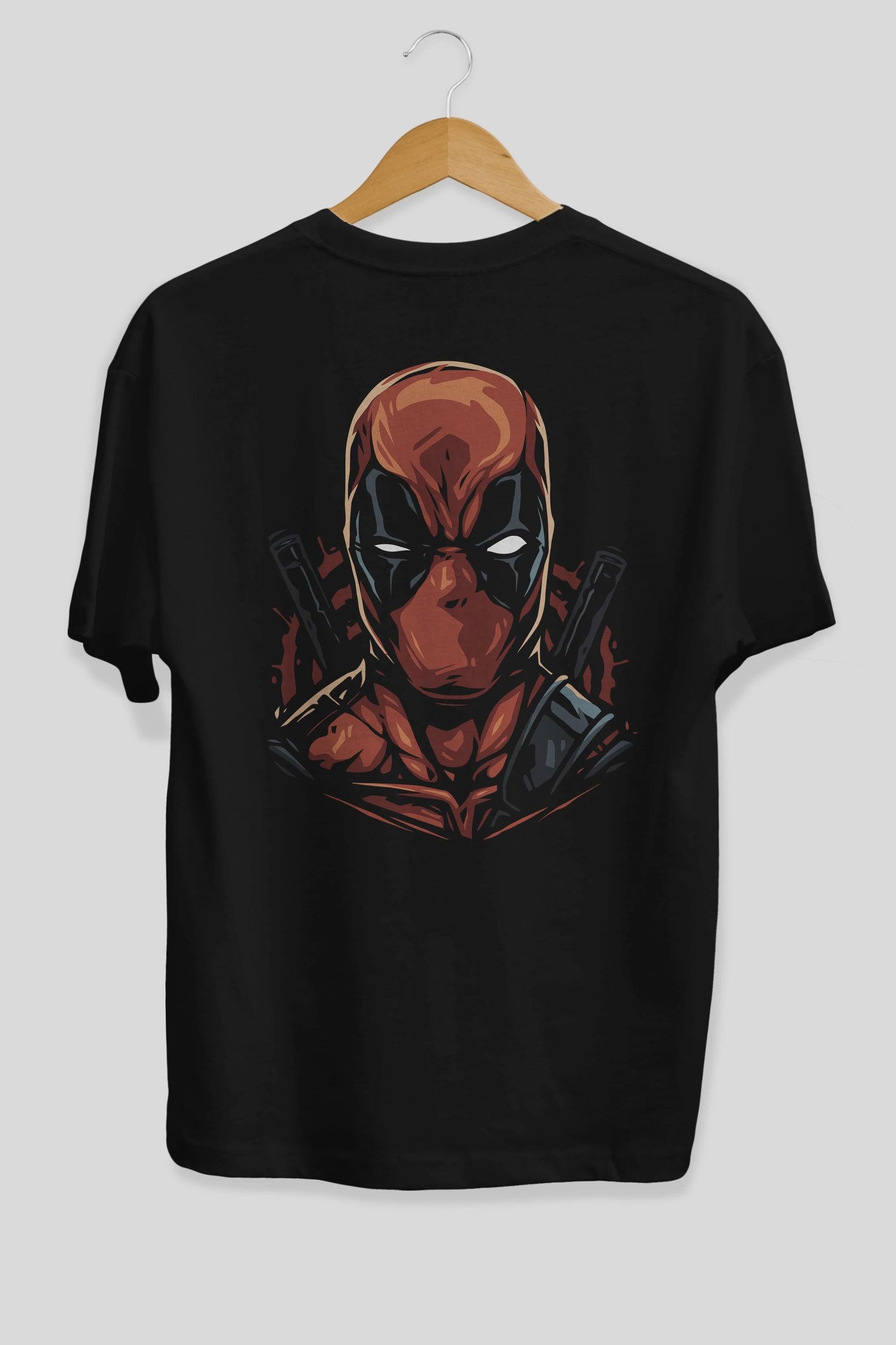 Deadpool (10) Arka Baskılı Oversize t-shirt Erkek Kadın Unisex %100 Pamuk Bisiklet Yaka tişort