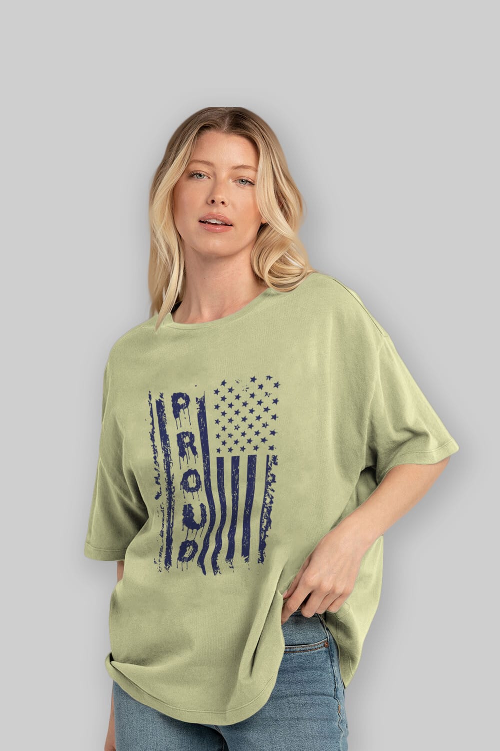 Proud Ön Baskılı Oversize t-shirt Erkek Kadın Unisex