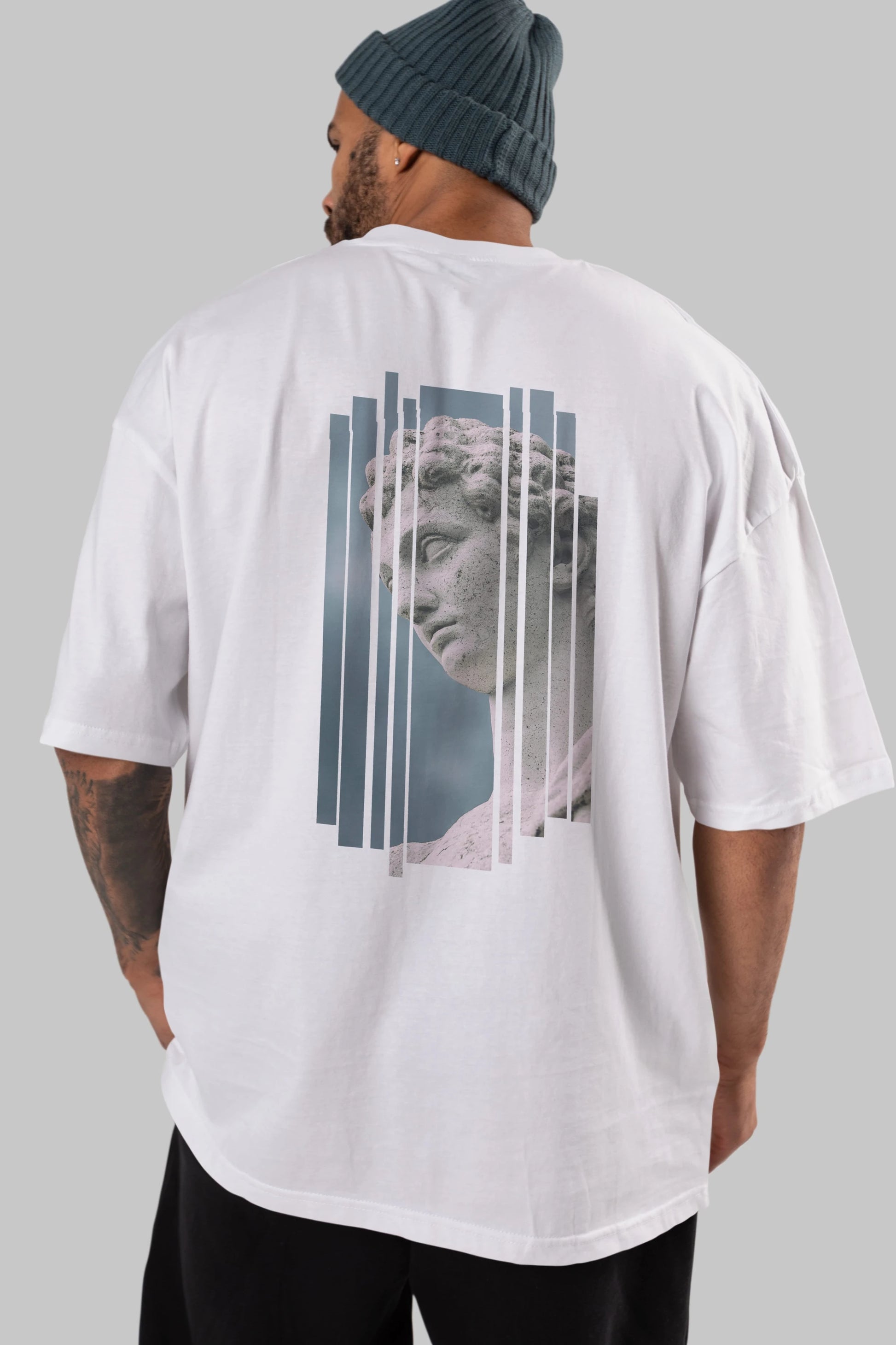 Aesthetic Sculpture Art Arka Baskılı Oversize t-shirt Erkek Kadın Unisex