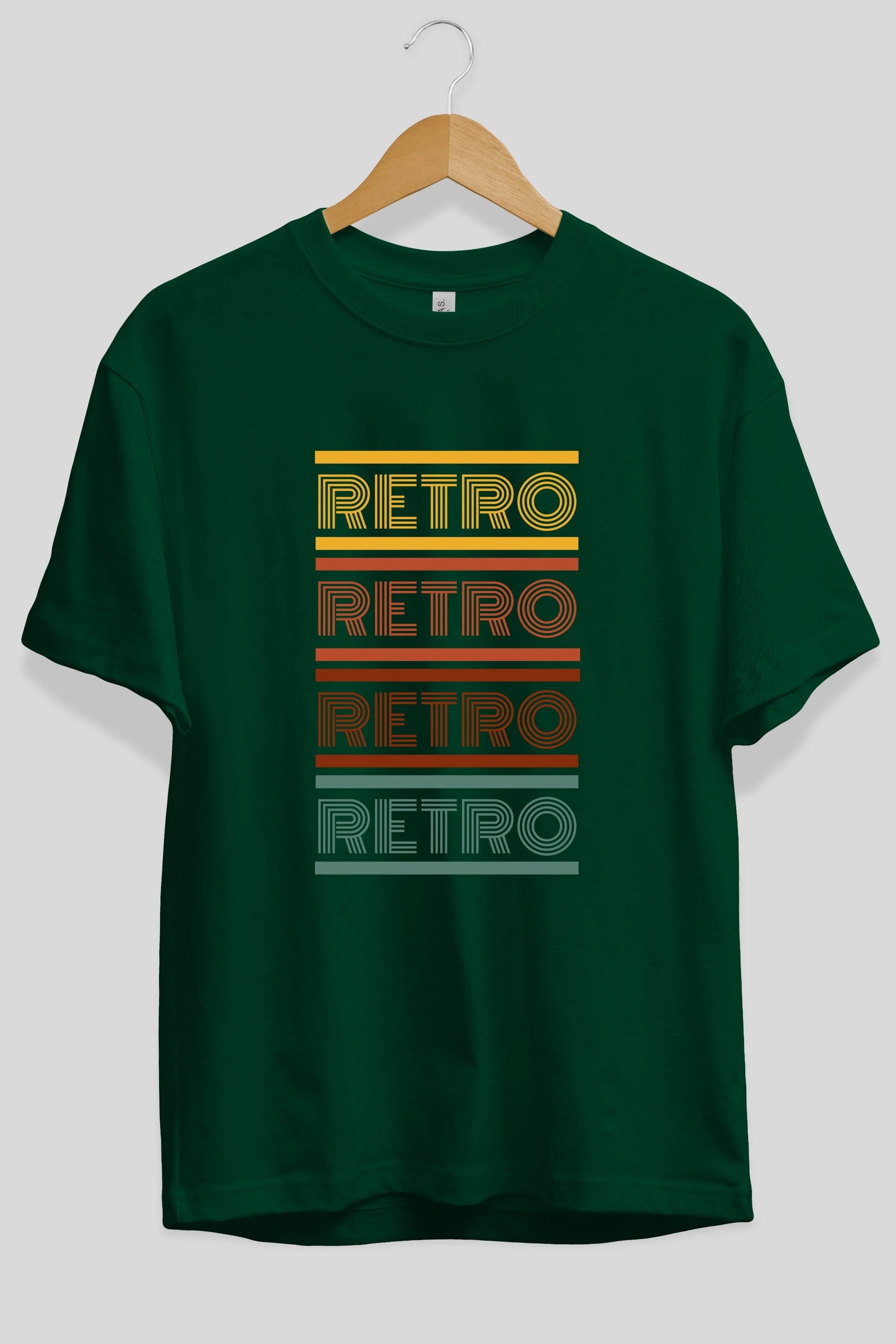 Retro Yazılı Ön Baskılı Oversize t-shirt Erkek Kadın Unisex