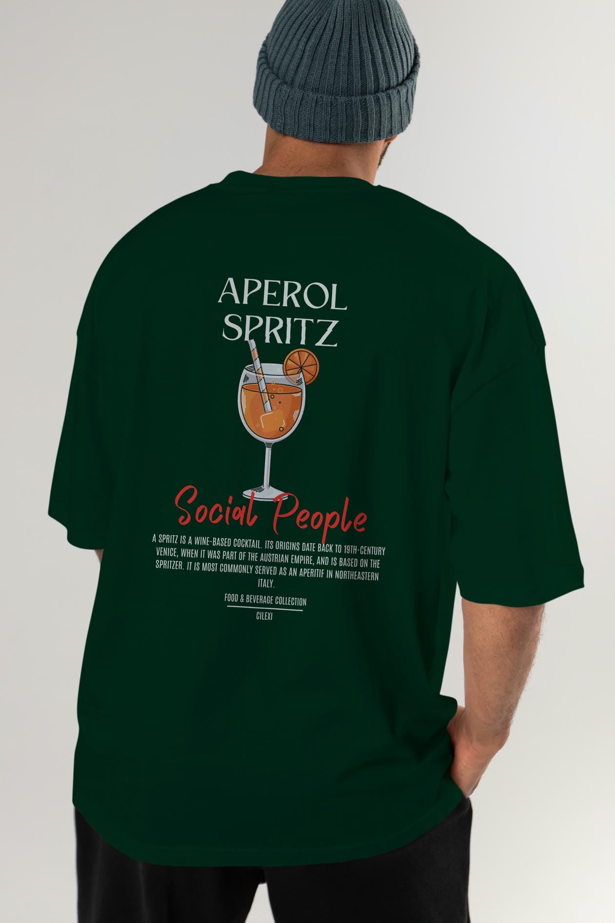 Aperol Sprıtz Kokteyl Serisi Baskılı Oversize t-shirt Erkek Kadın Unisex %100 Pamuk Bisiklet Yaka tişort
