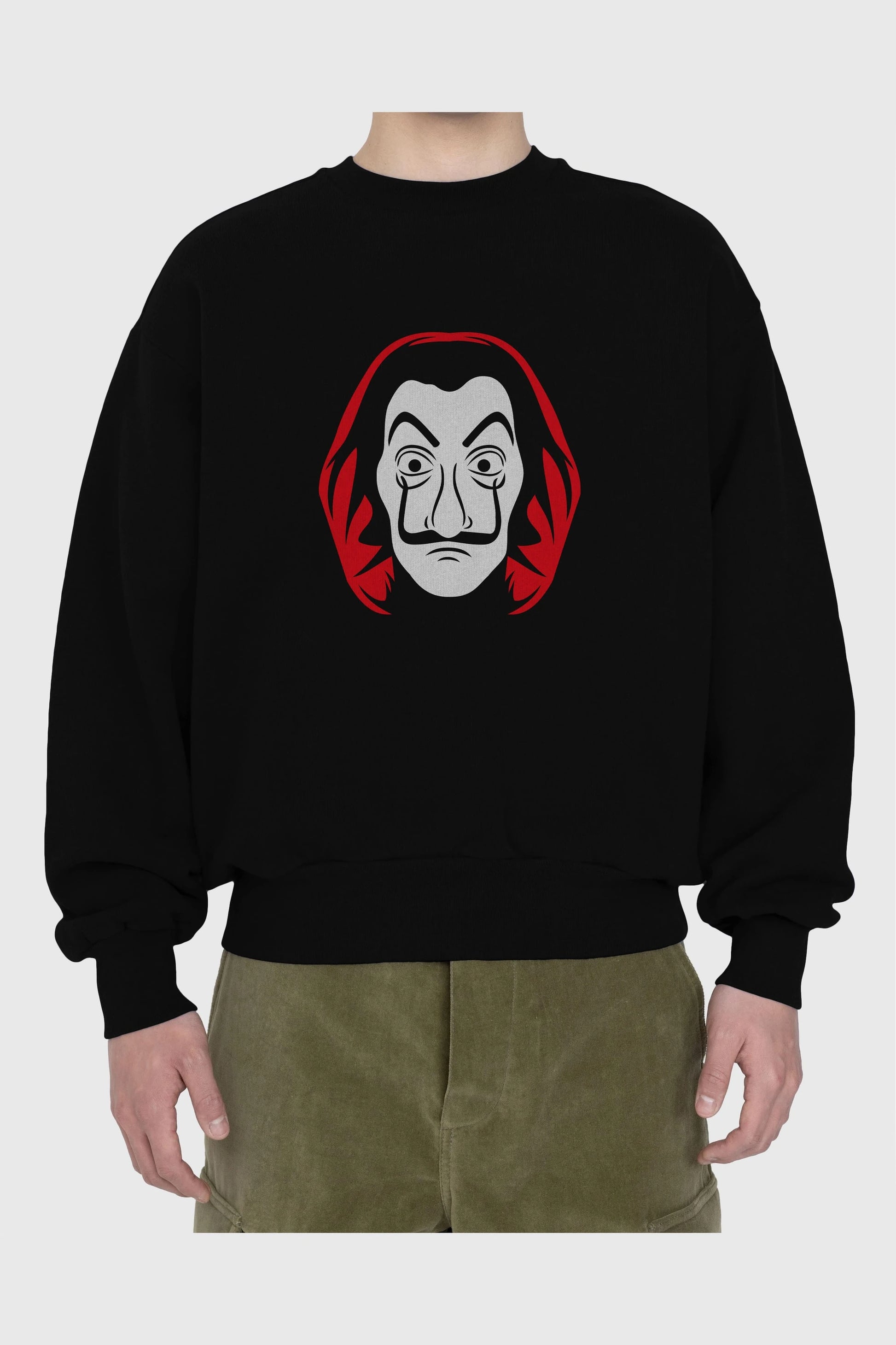 La Casa De Papel (8) Ön Baskılı Oversize Sweatshirt Erkek Kadın Unisex