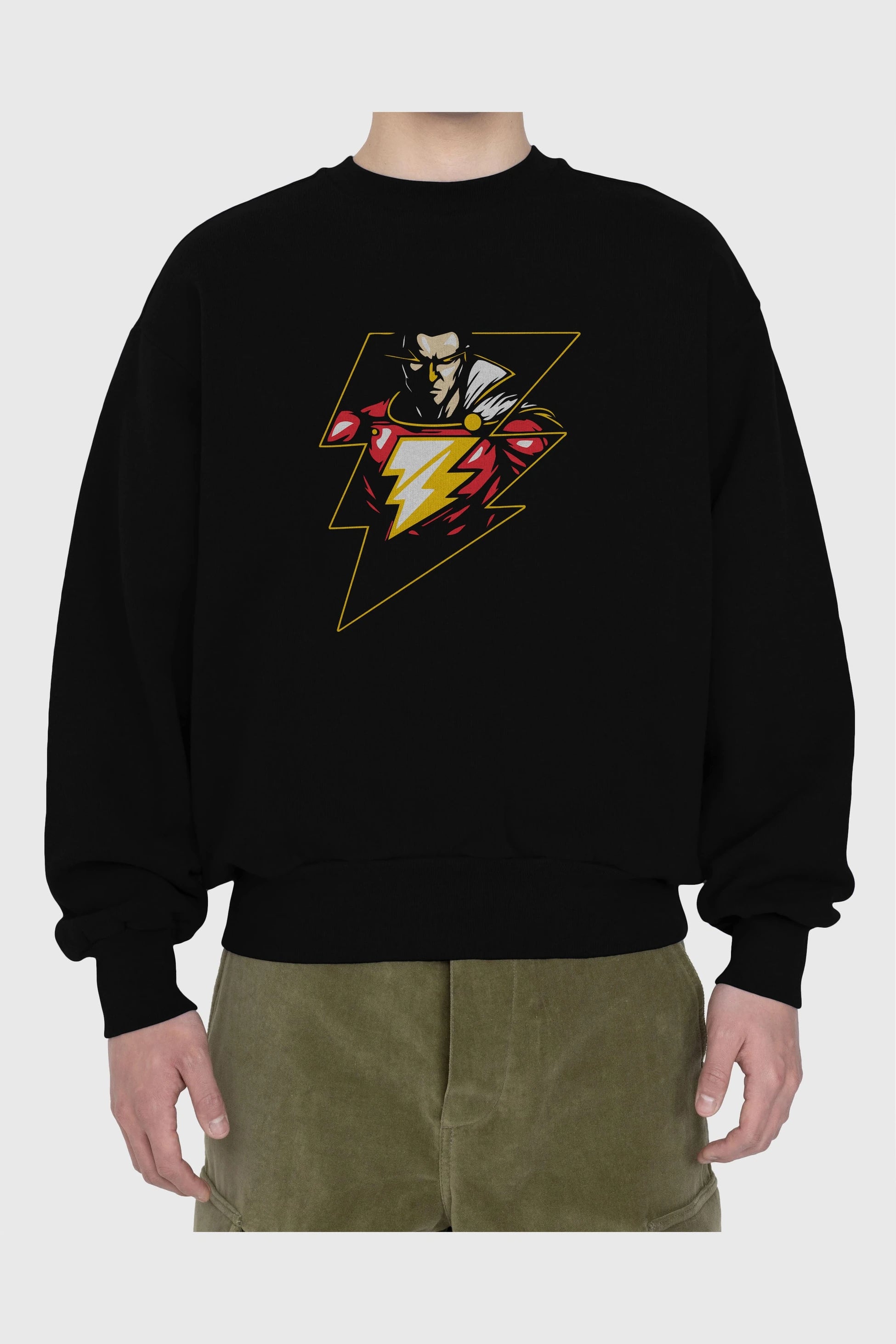 Flash Avengers (3) Ön Baskılı Oversize Sweatshirt Erkek Kadın Unisex