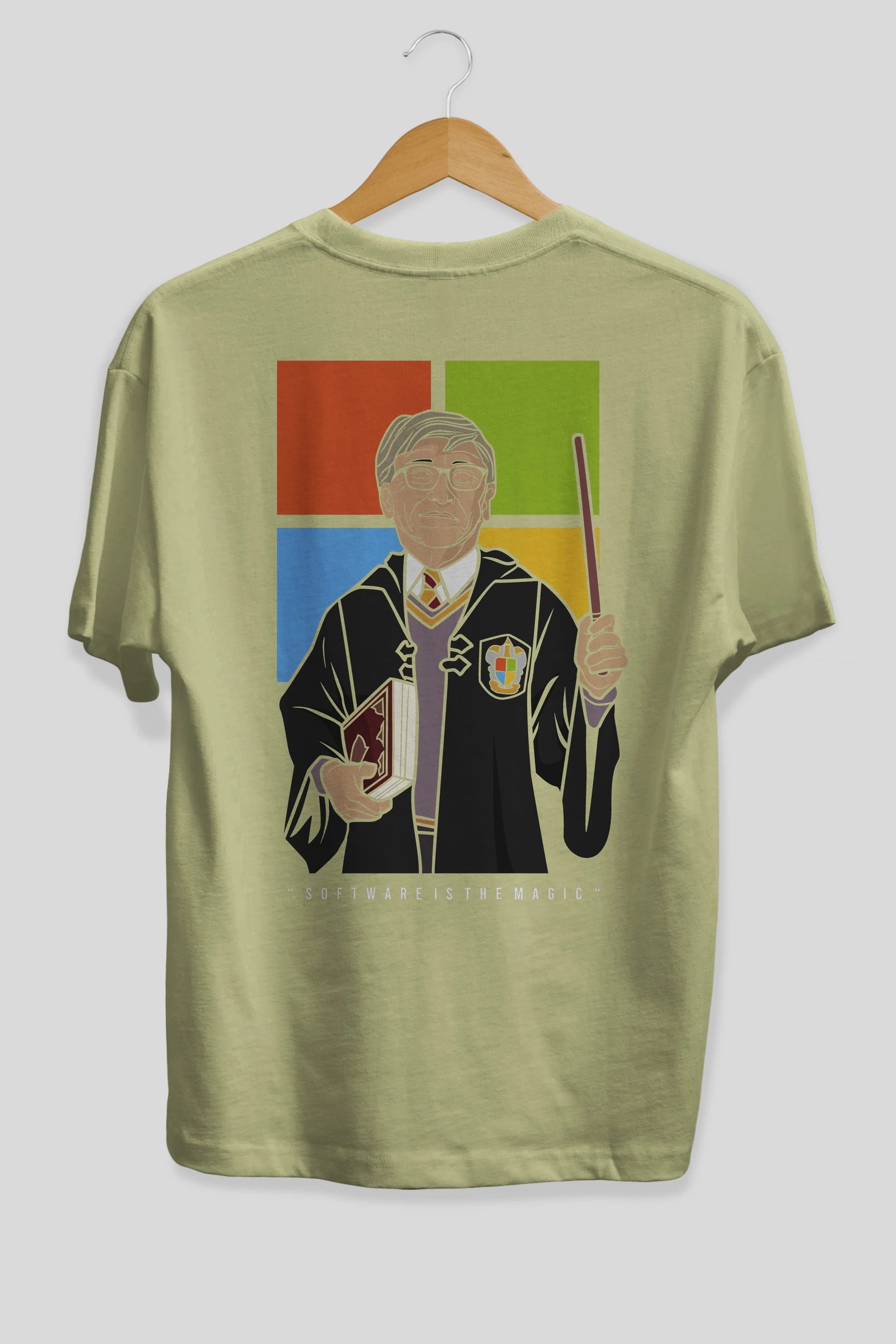 Harry Potter Gates Arka Baskılı Oversize t-shirt Erkek Kadın Unisex %100 Pamuk tişort
