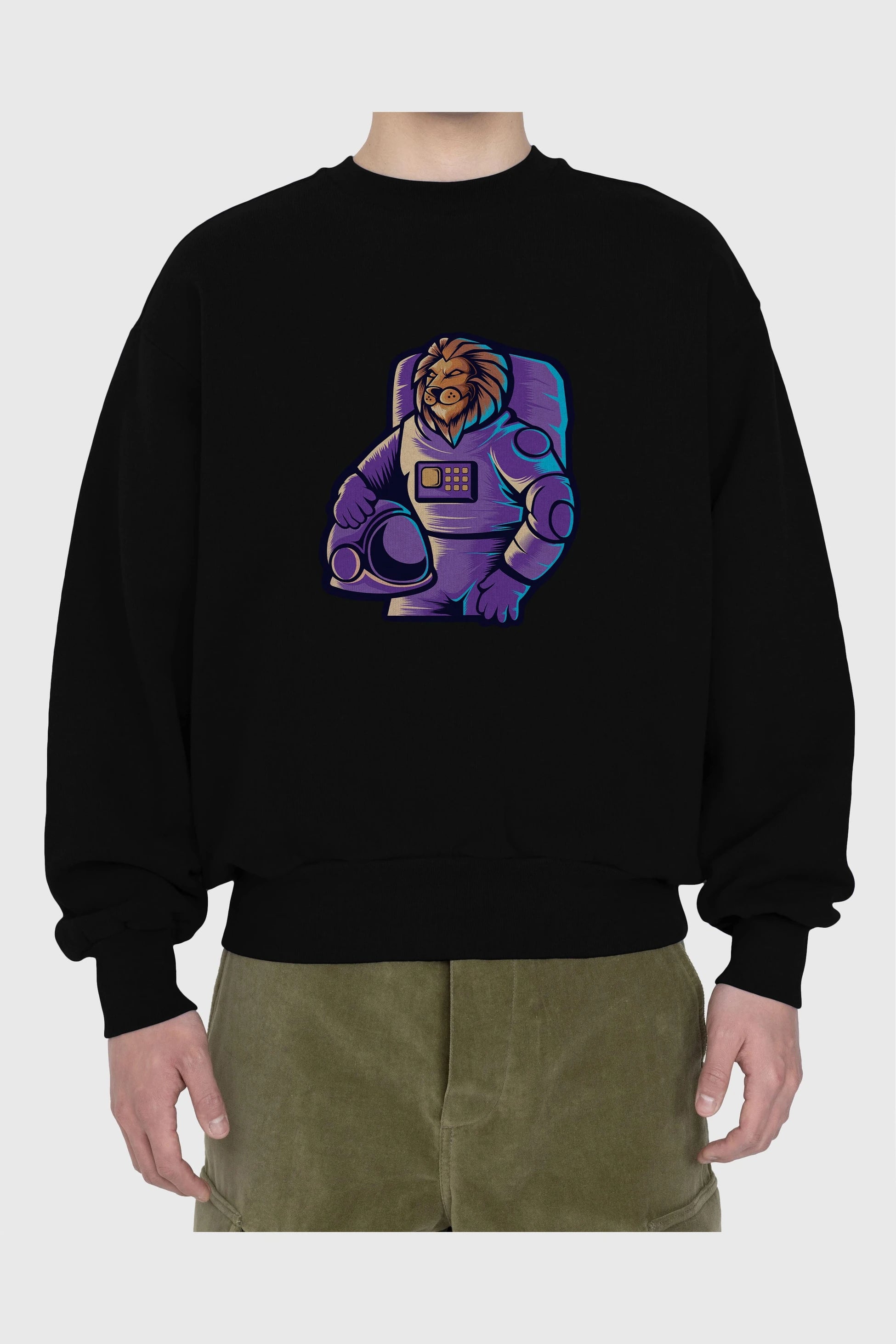 Astroking Ön Baskılı Oversize Sweatshirt Erkek Kadın Unisex