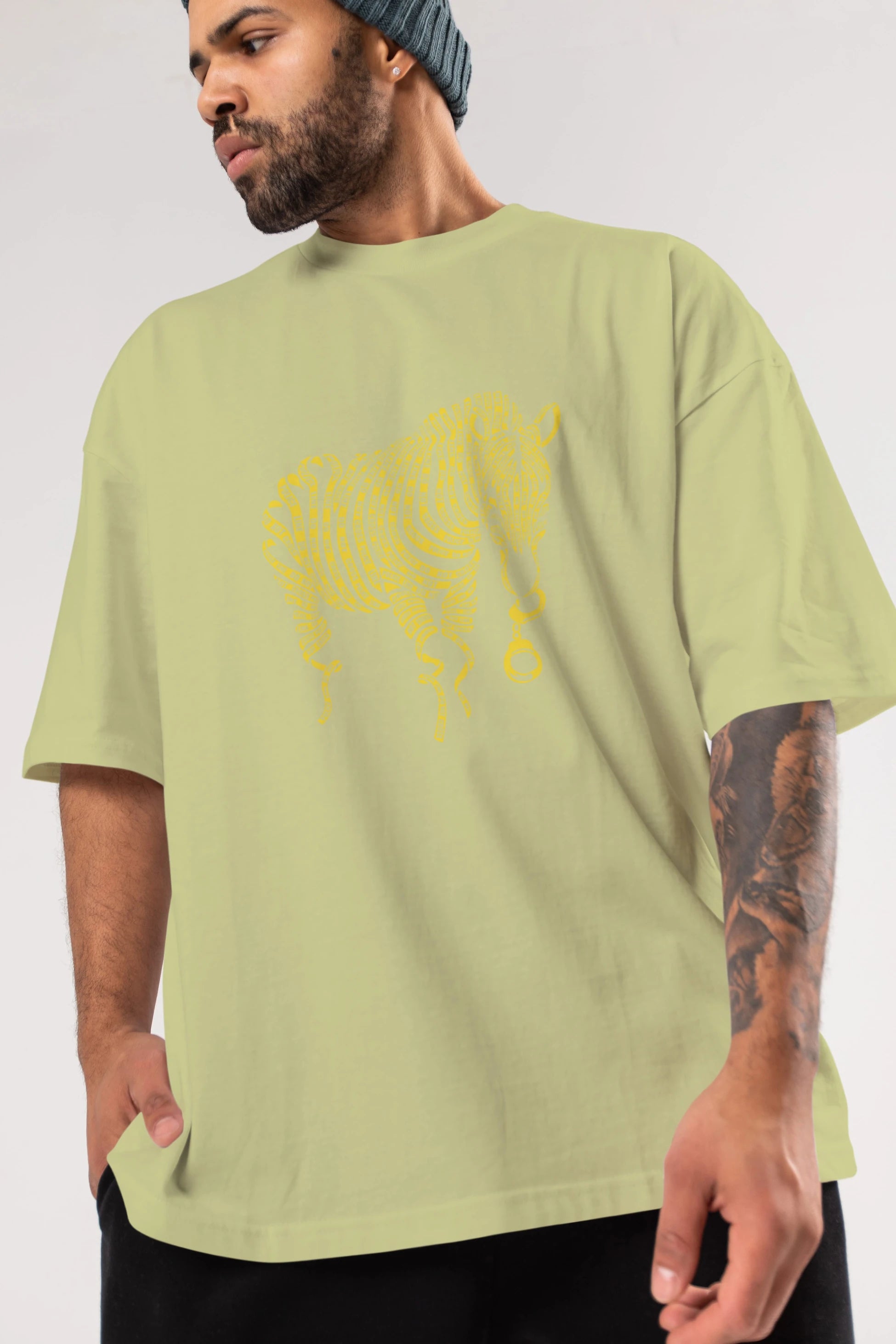Nature of Crime Ön Baskılı Oversize t-shirt %100 pamuk Erkek Kadın Unisex