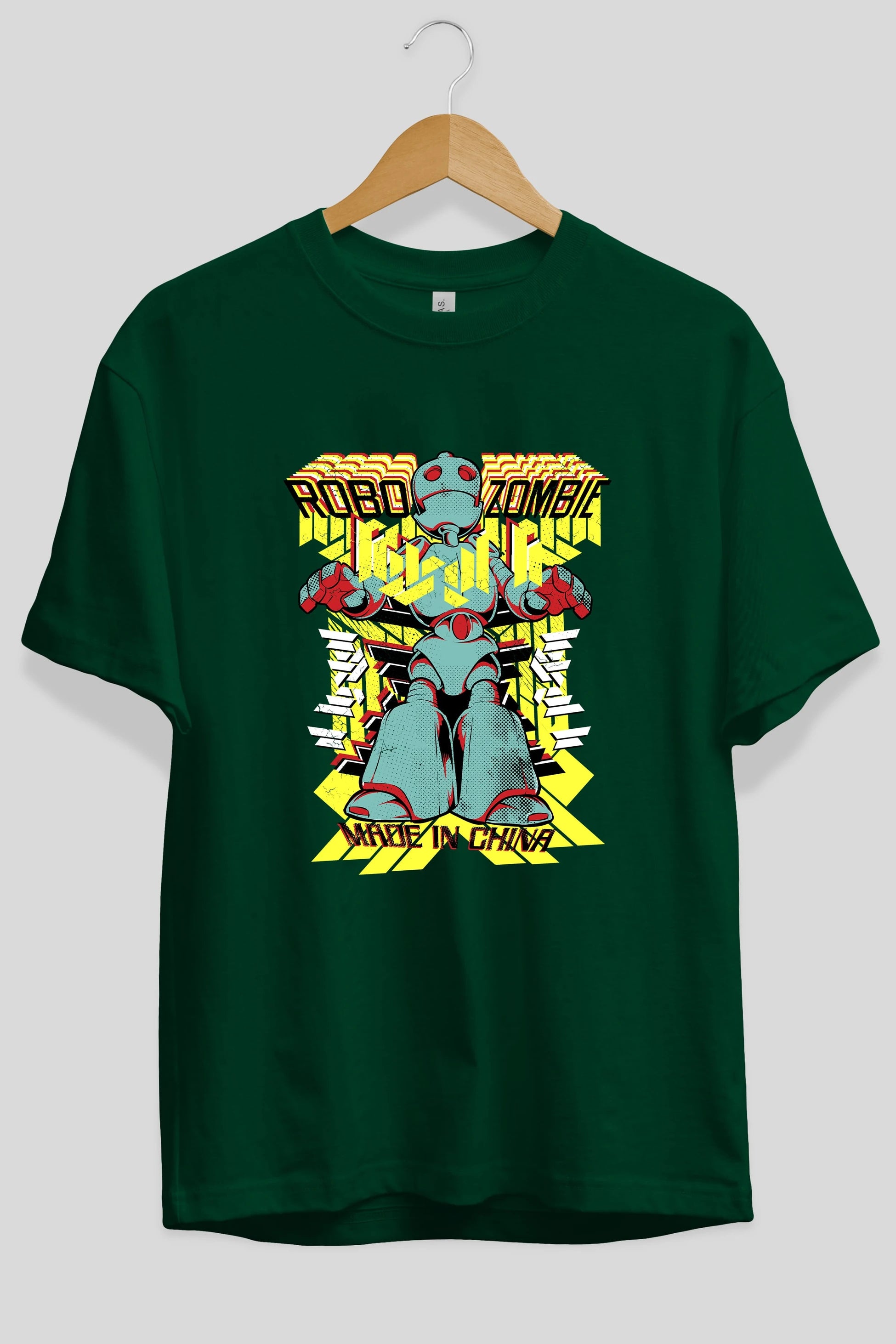 Robo Zombie Ön Baskılı Oversize t-shirt Erkek Kadın Unisex