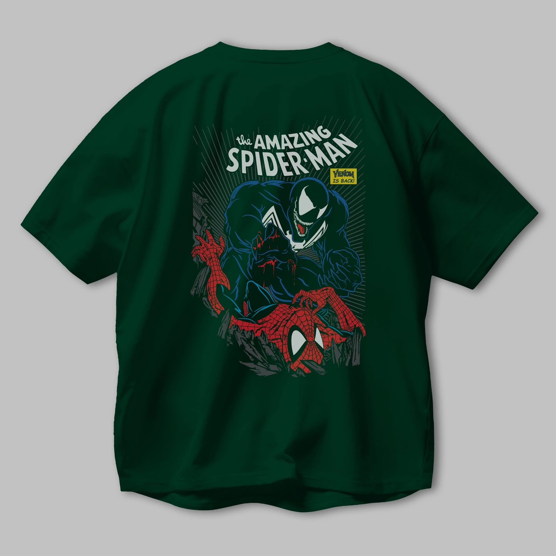 Venom (19) Arka Baskılı Oversize t-shirt Erkek Kadın Unisex %100 Pamuk Bisiklet Yaka tişort