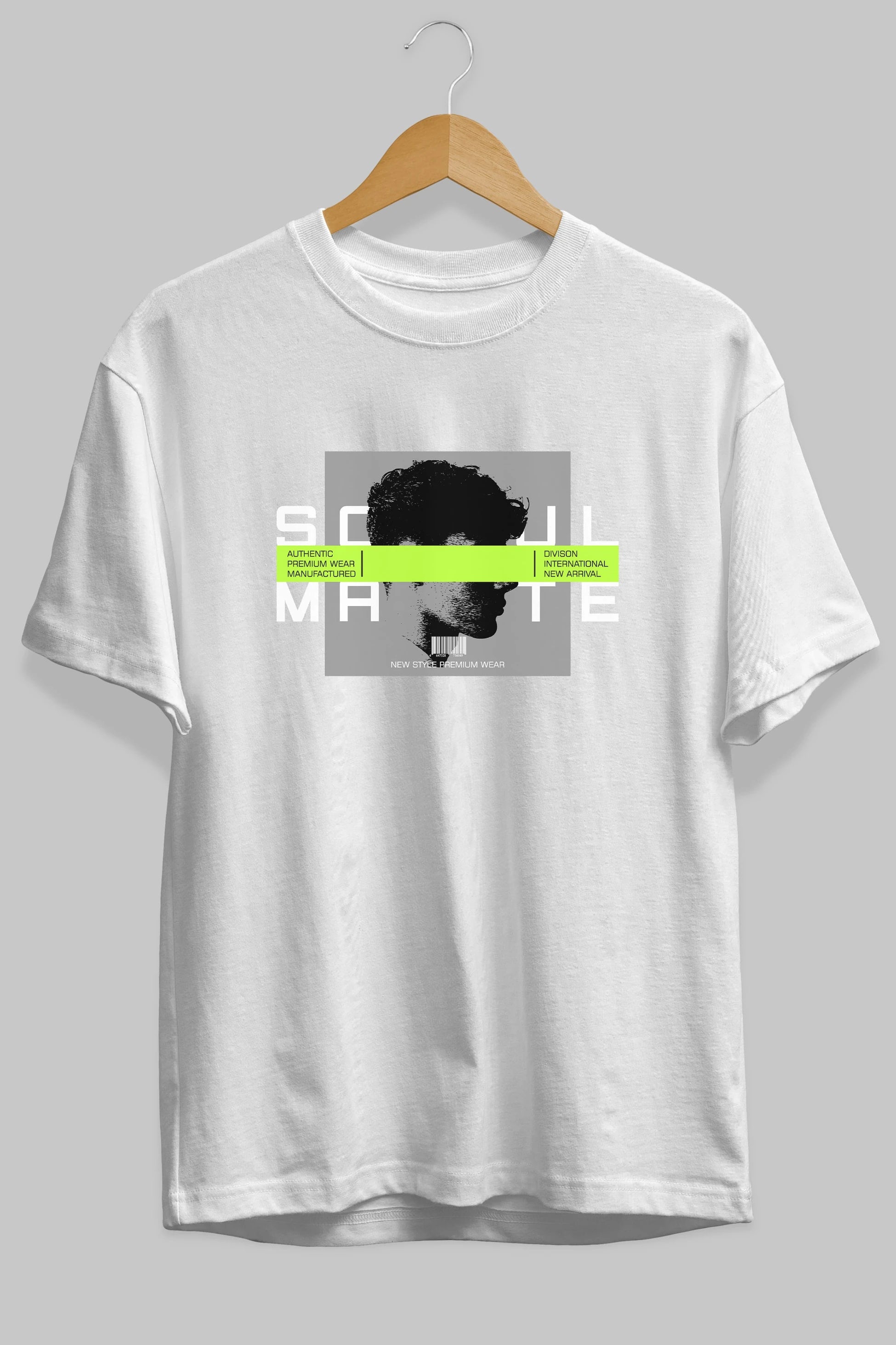 Soul Mate Ön Baskılı Oversize t-shirt Erkek Kadın Unisex