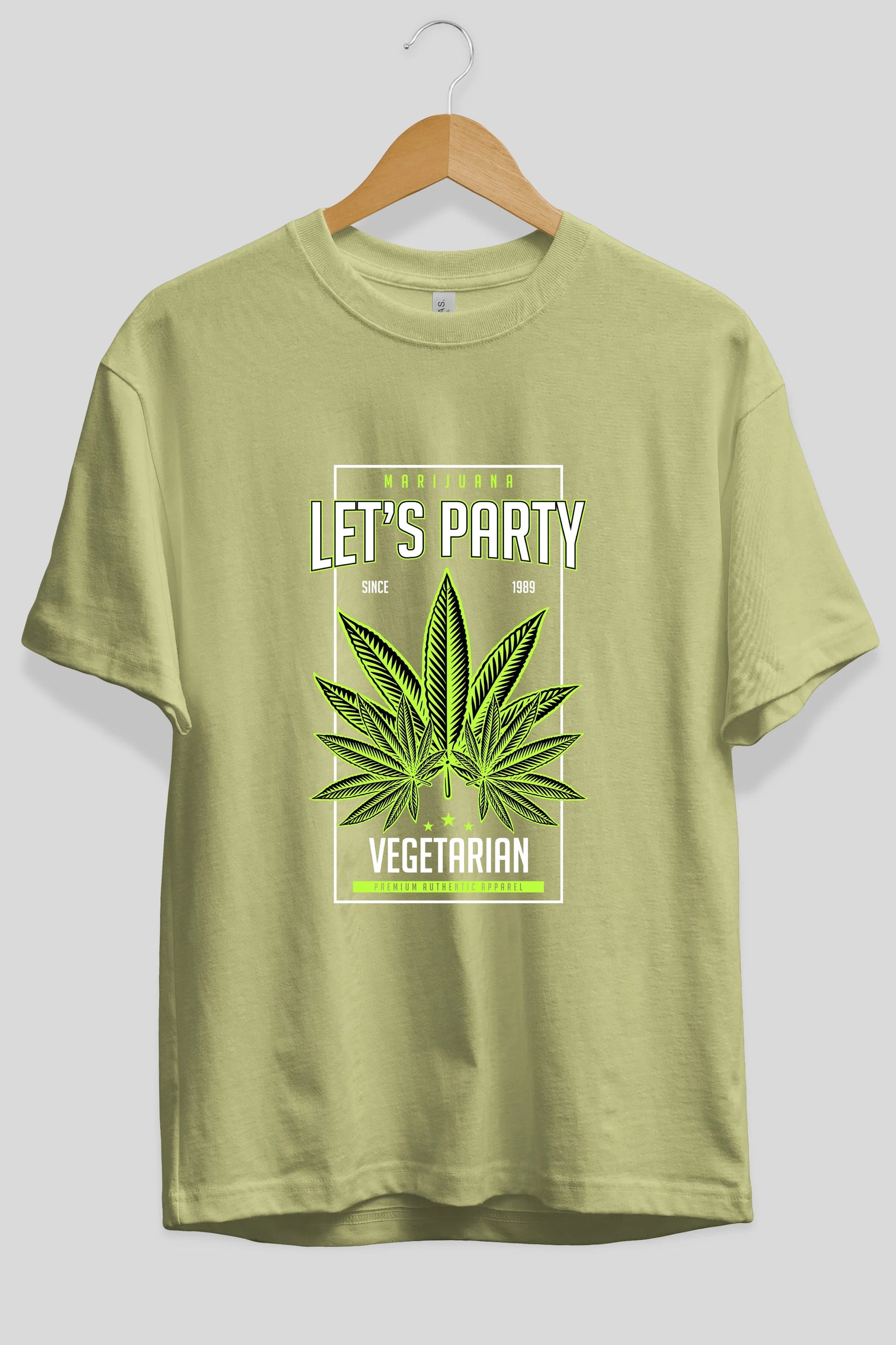 Lets Party Ön Baskılı Oversize t-shirt Erkek Kadın Unisex
