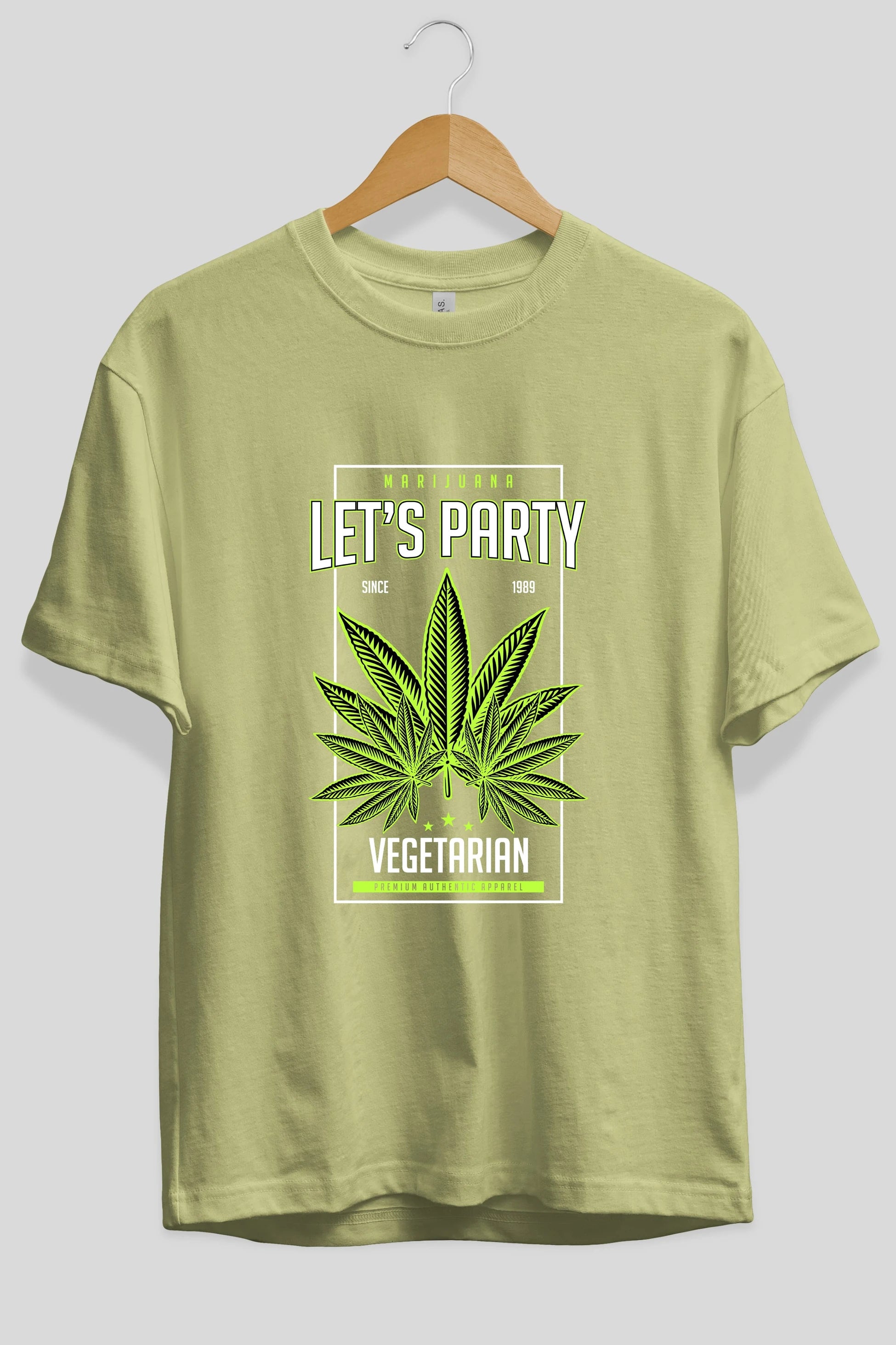 Lets Party Ön Baskılı Oversize t-shirt Erkek Kadın Unisex