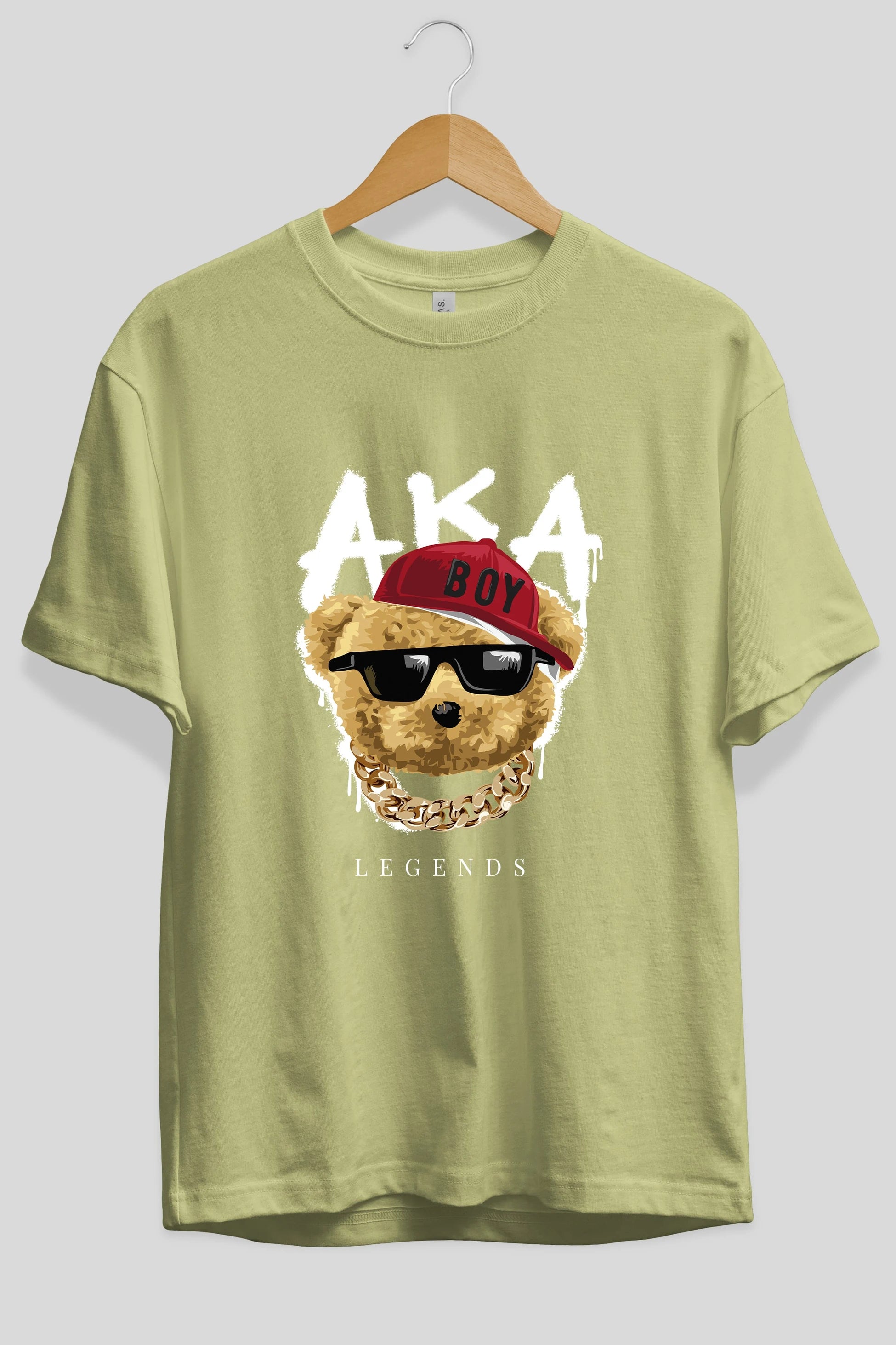 Teddy Bear Legends Ön Baskılı Oversize t-shirt Erkek Kadın Unisex %100 Pamuk