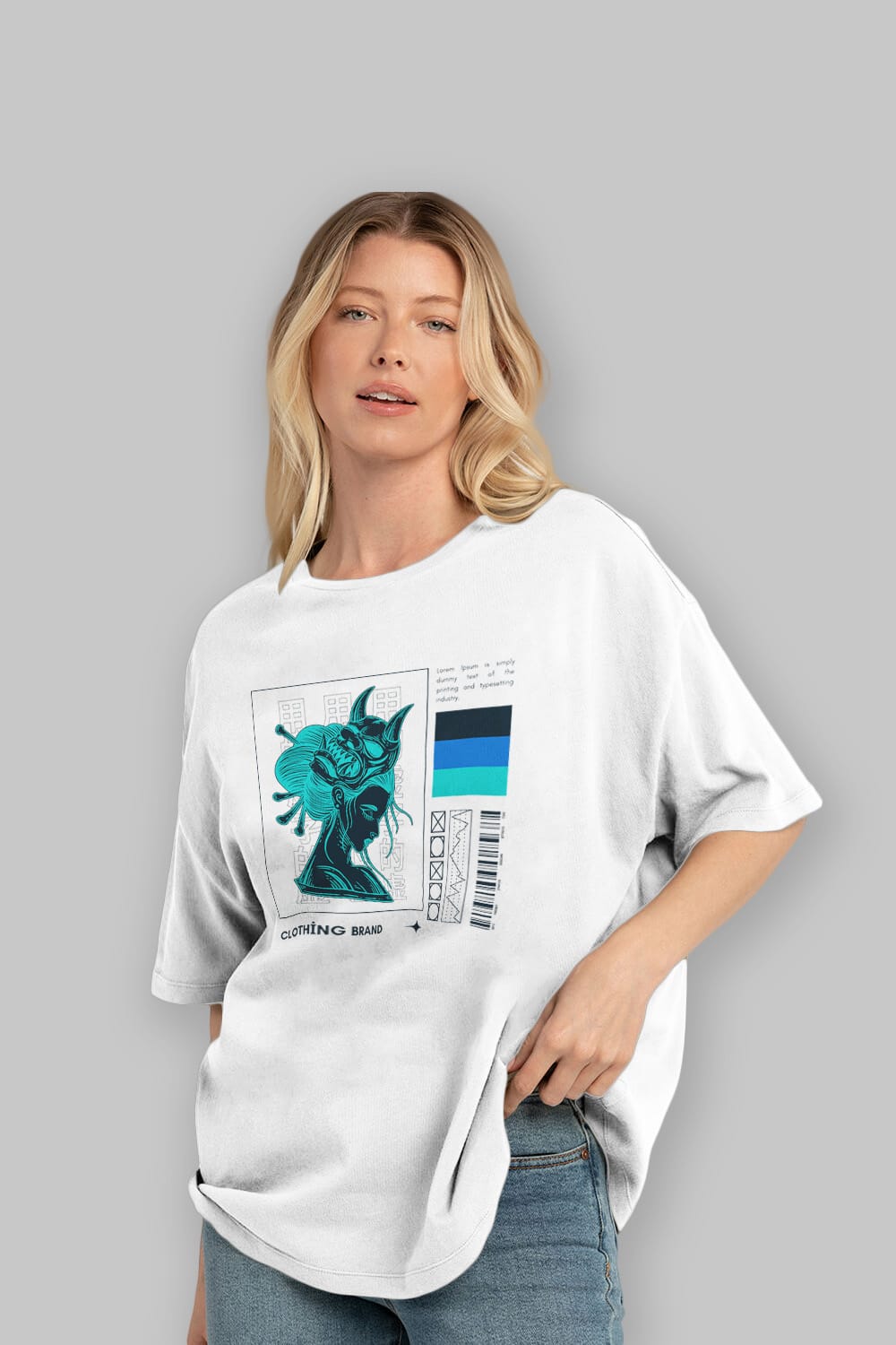 Hipster Japanese Style 2 Ön Baskılı Oversize t-shirt Erkek Kadın Unisex