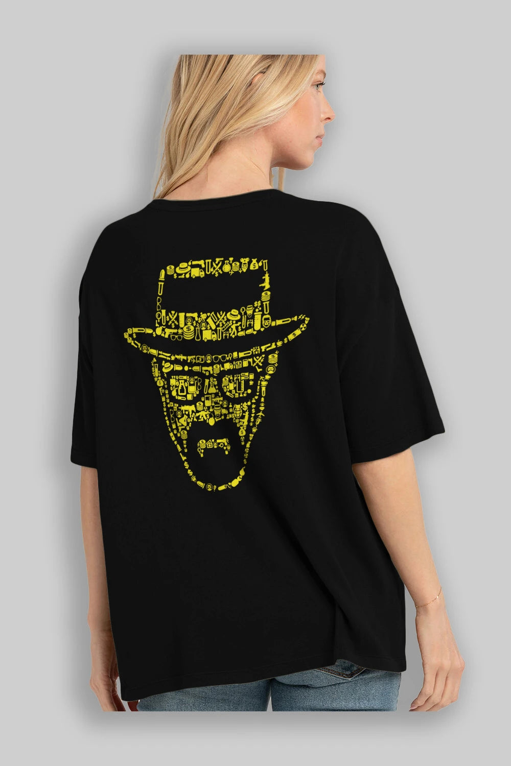 The Chronicle Arka Baskılı Oversize t-shirt %100 pamuk Erkek Kadın Unisex
