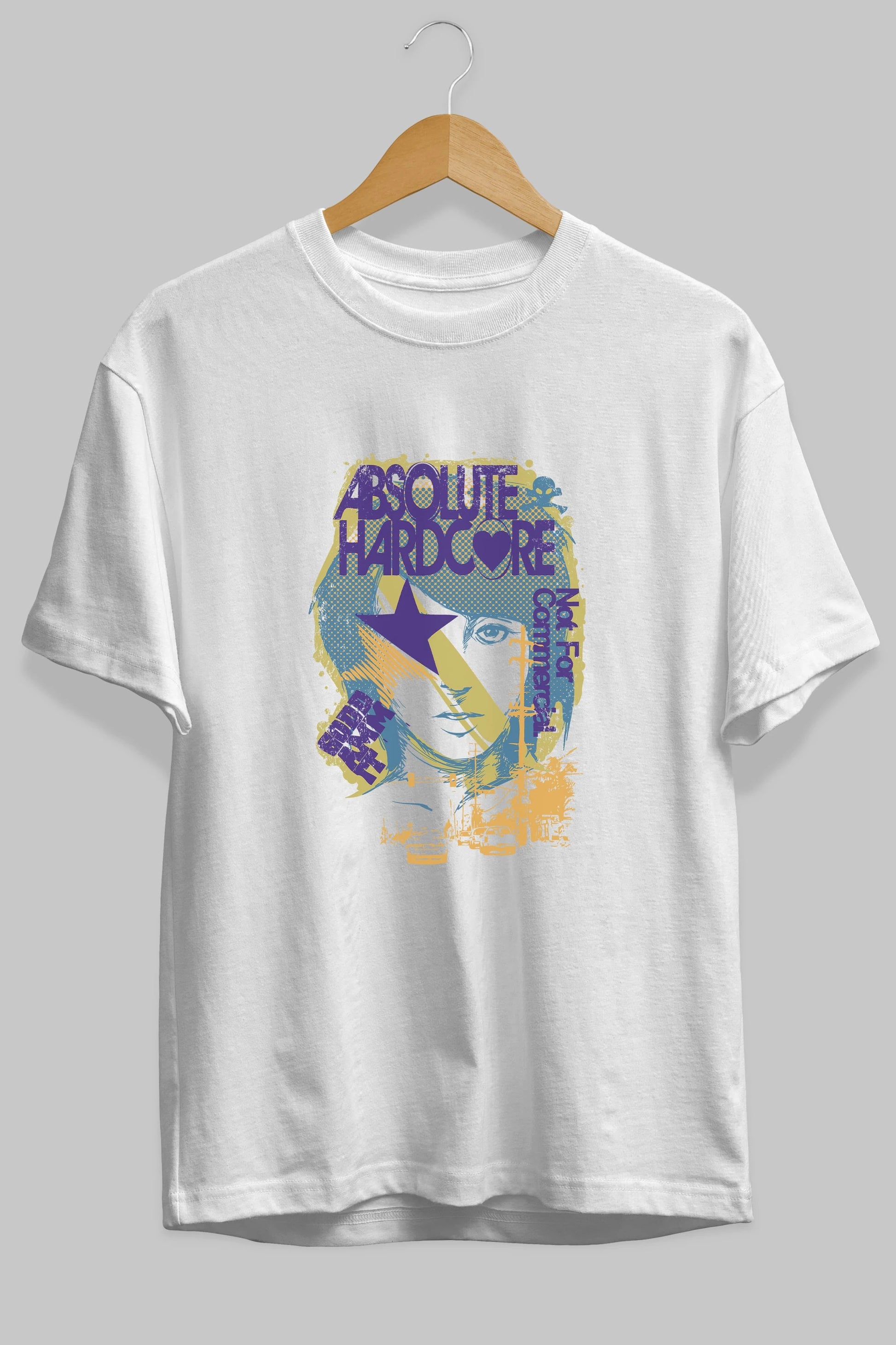 Absolute Hardcore Ön Baskılı Oversize t-shirt Erkek Kadın Unisex