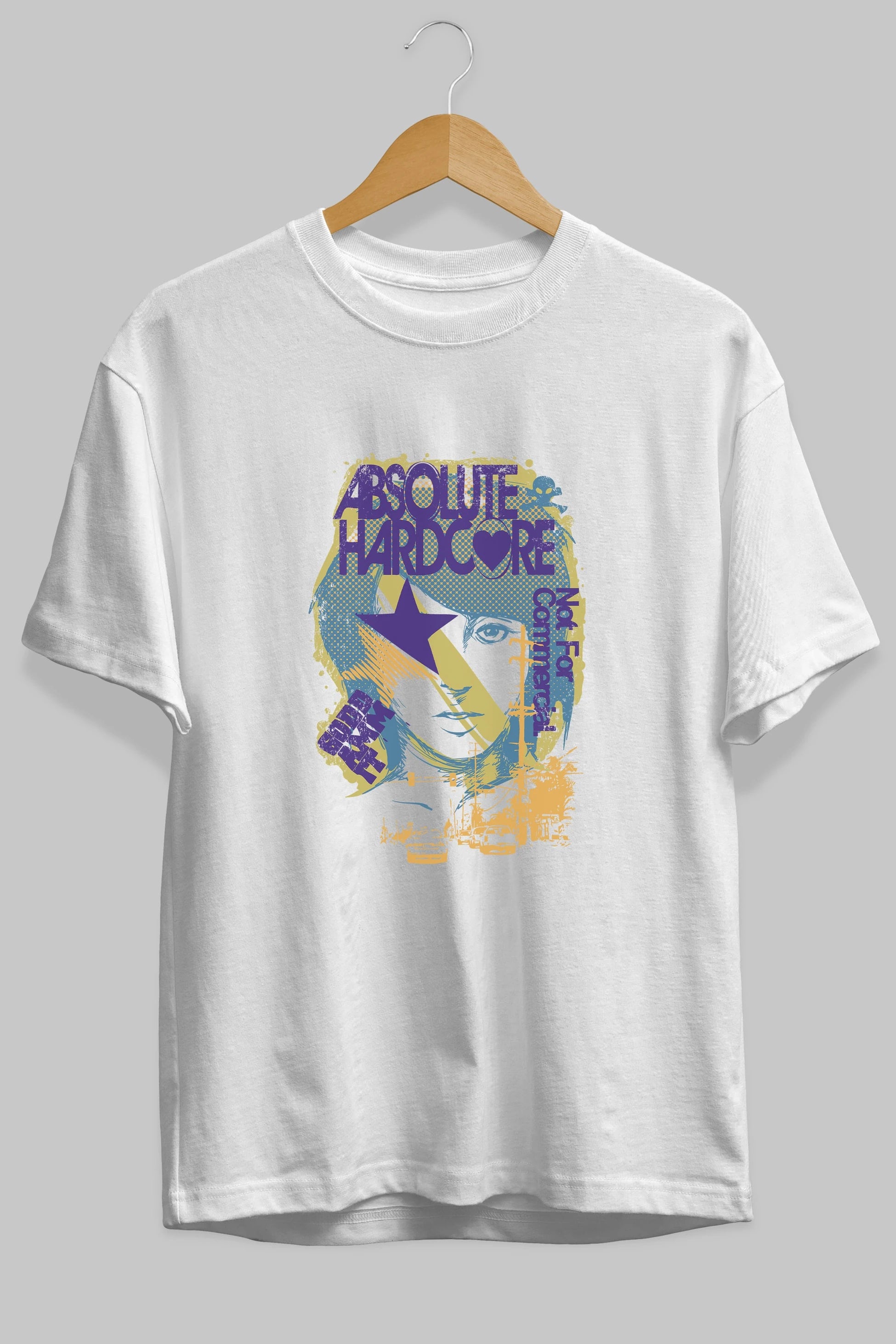 Absolute Hardcore Ön Baskılı Oversize t-shirt Erkek Kadın Unisex