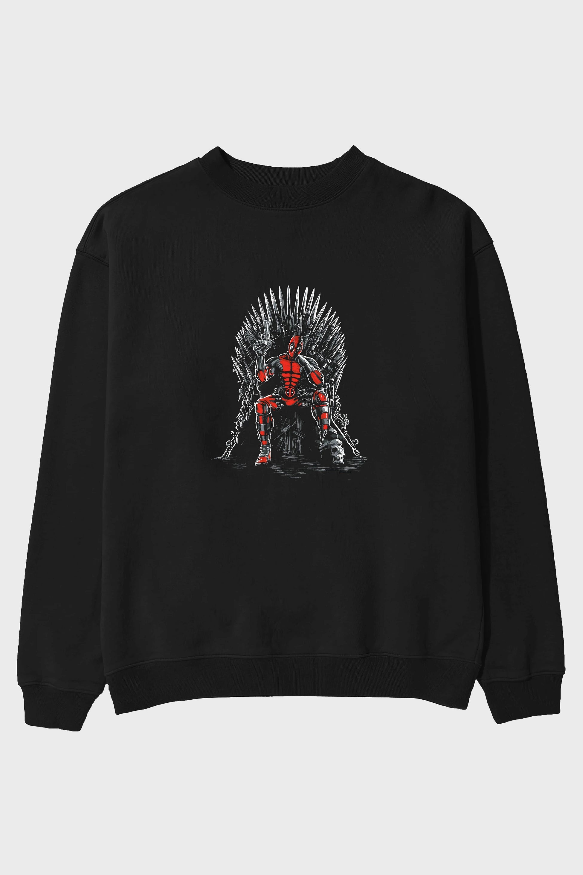 Deadpool (6) Ön Baskılı Oversize Sweatshirt Erkek Kadın Unisex