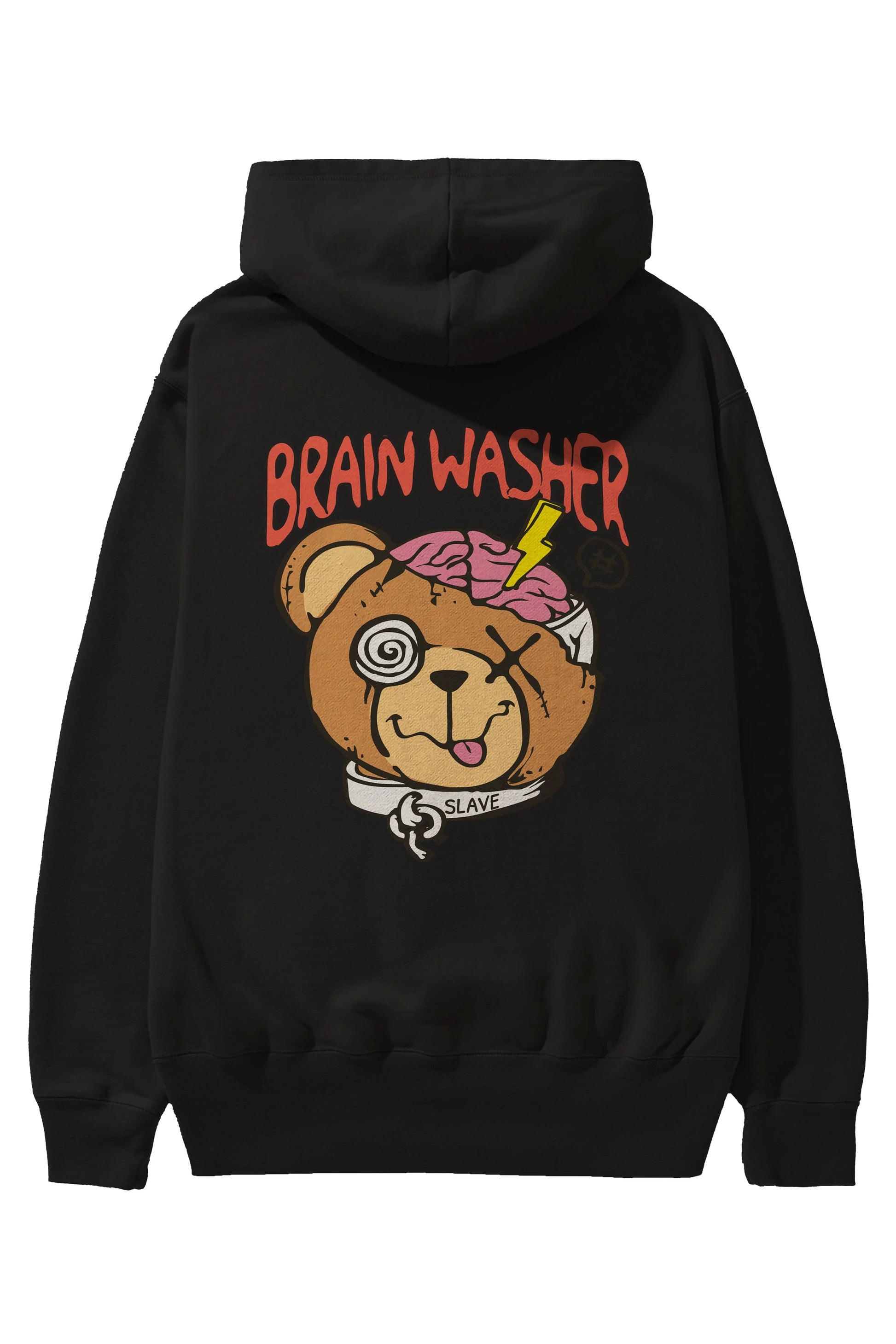 Brain Washer Arka Baskılı Hoodie Oversize Kapüşonlu Sweatshirt Erkek Kadın Unisex