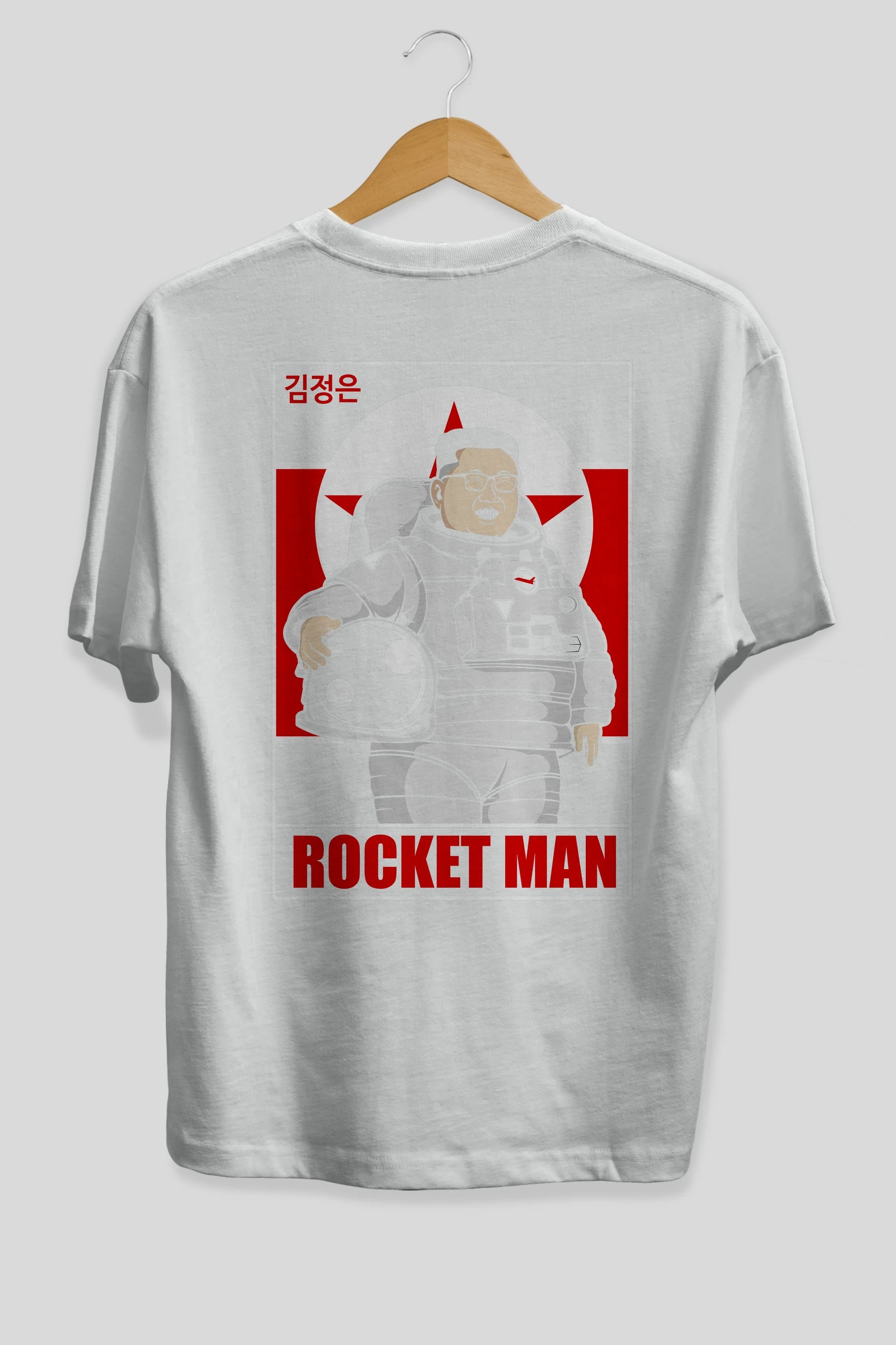Astronot Kim Arka Baskılı Oversize t-shirt Erkek Kadın Unisex %100 Pamuk tişort
