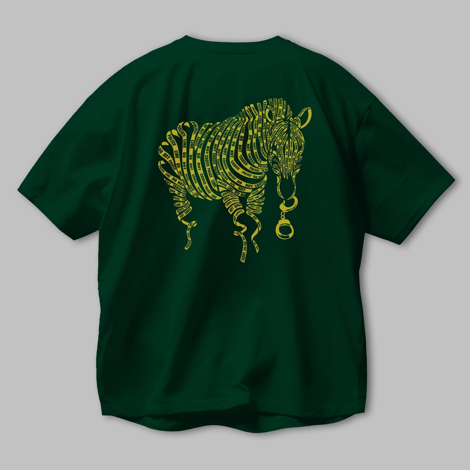 Nature of Crime Arka Baskılı Oversize t-shirt %100 pamuk Erkek Kadın Unisex