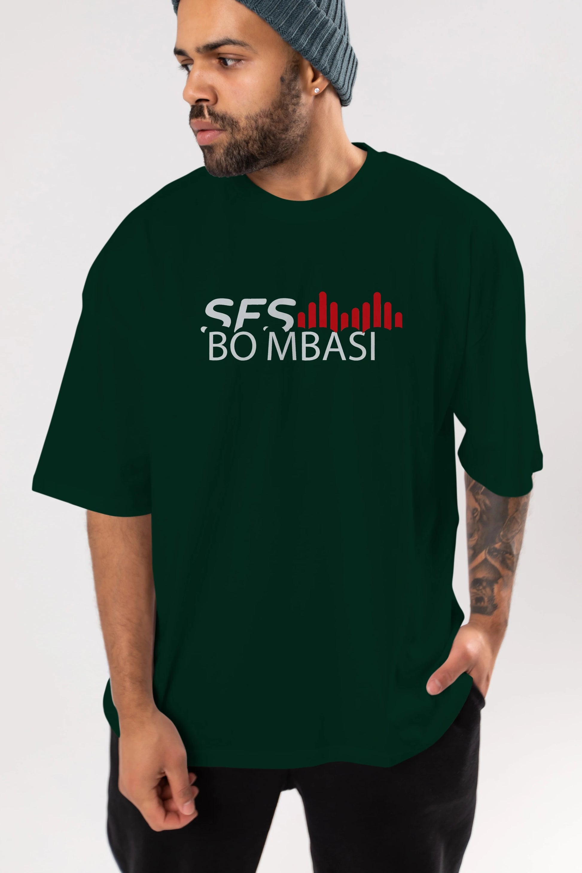 Ses Bombası Ön Baskılı Oversize t-shirt %100 pamuk Erkek Kadın Unisex