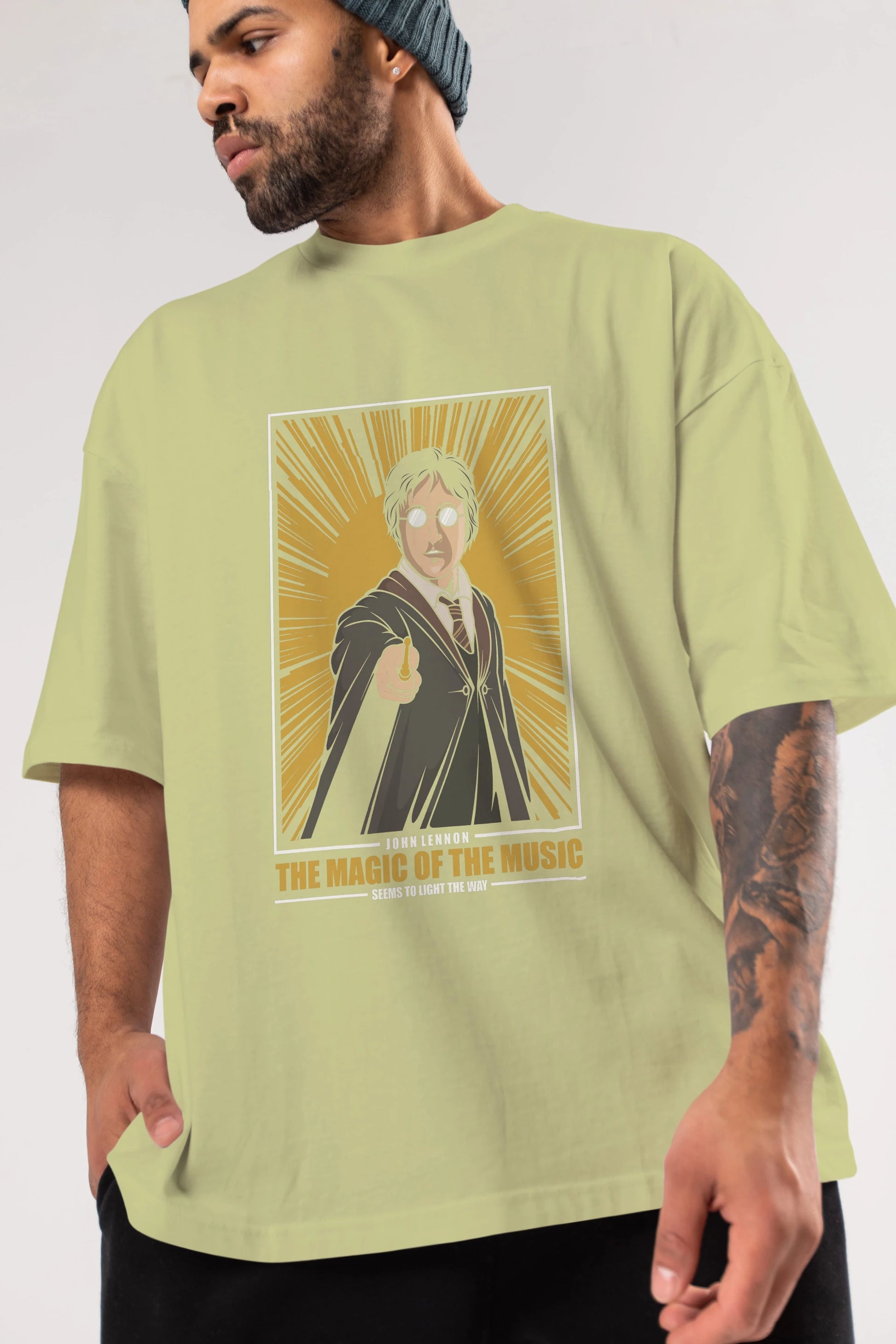 John Potter Ön Baskılı Oversize t-shirt Erkek Kadın Unisex %100 Pamuk tişort