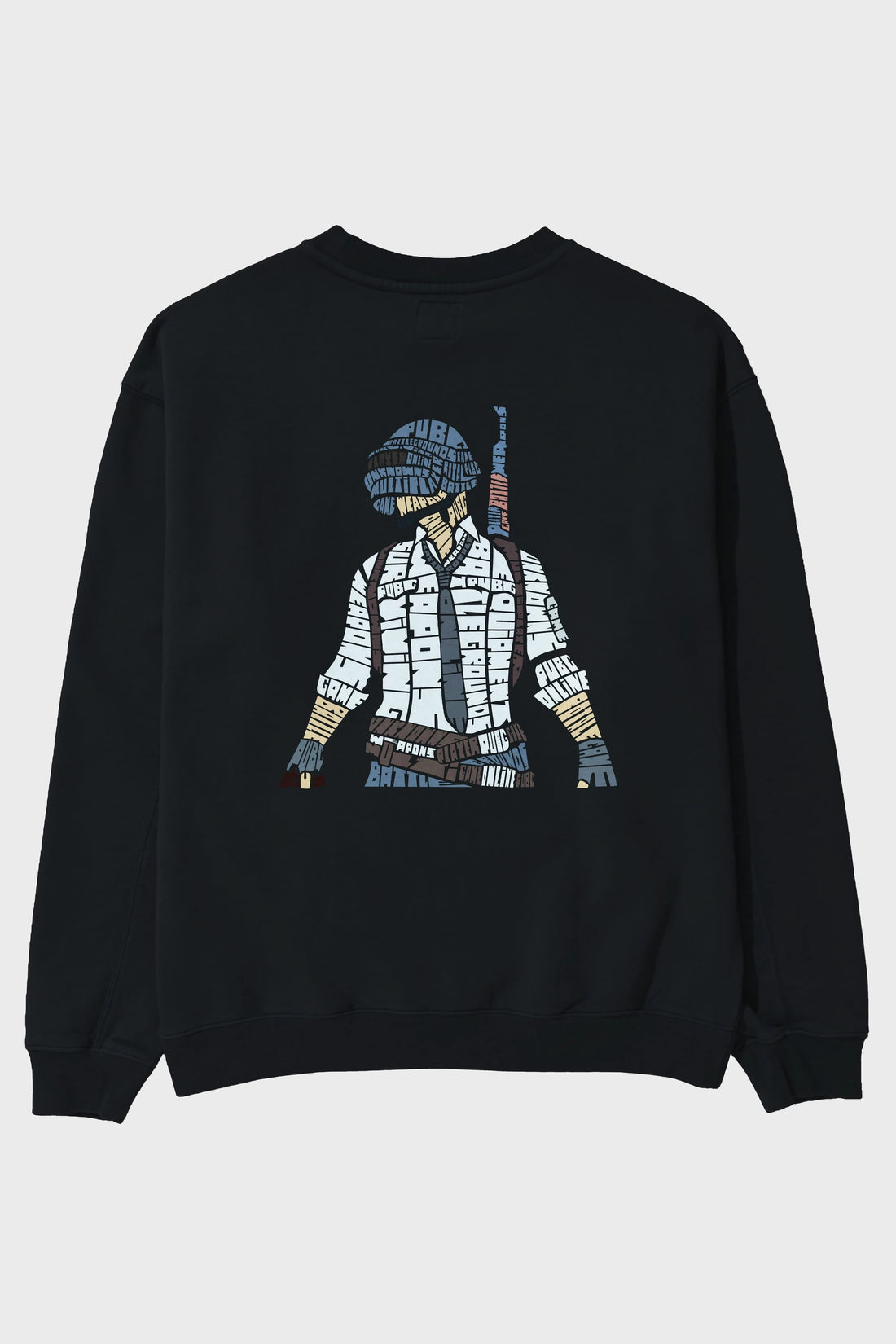 Pubg Arka Baskılı Oversize Sweatshirt Erkek Kadın Unisex