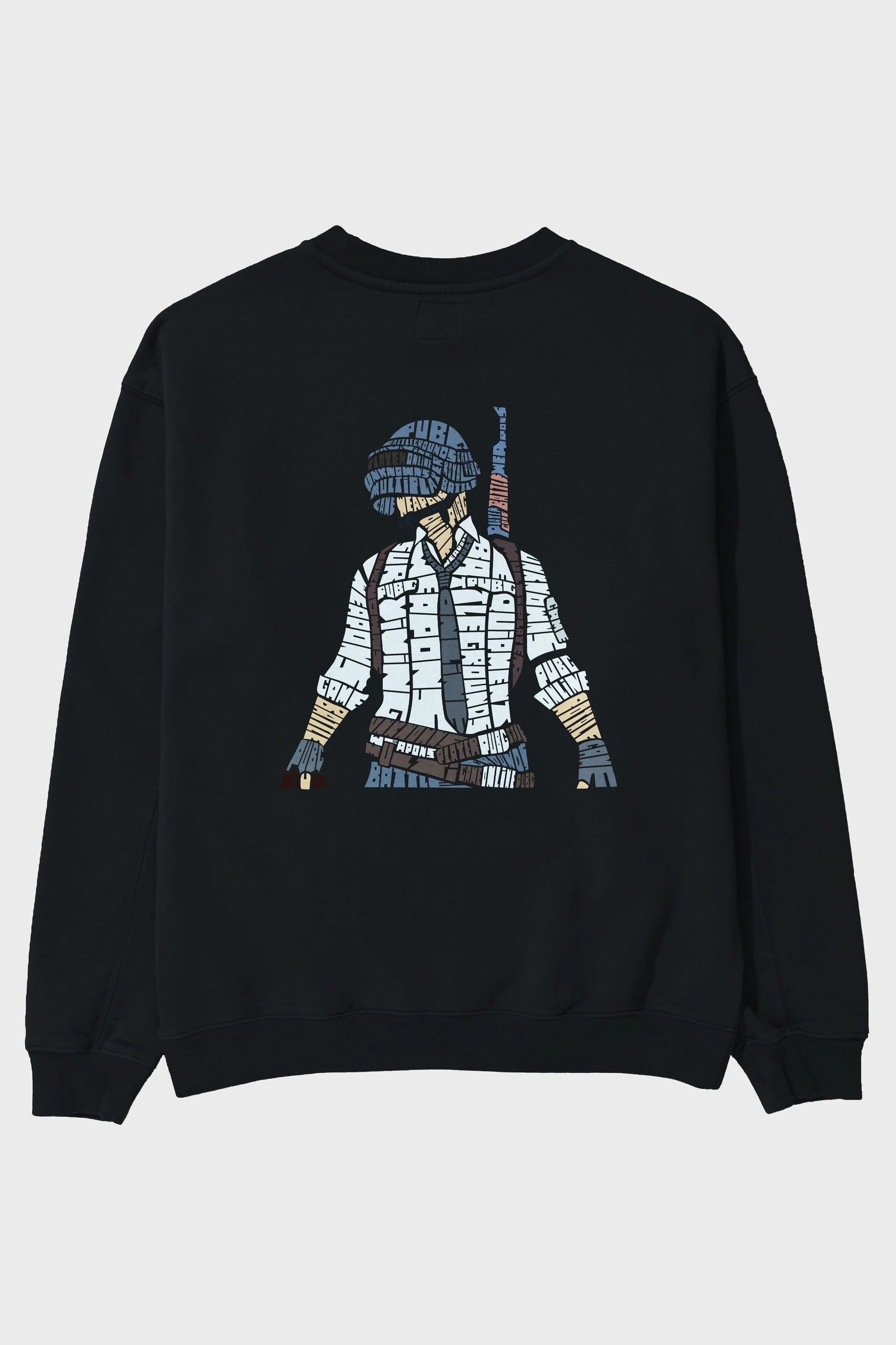 Pubg Arka Baskılı Oversize Sweatshirt Erkek Kadın Unisex