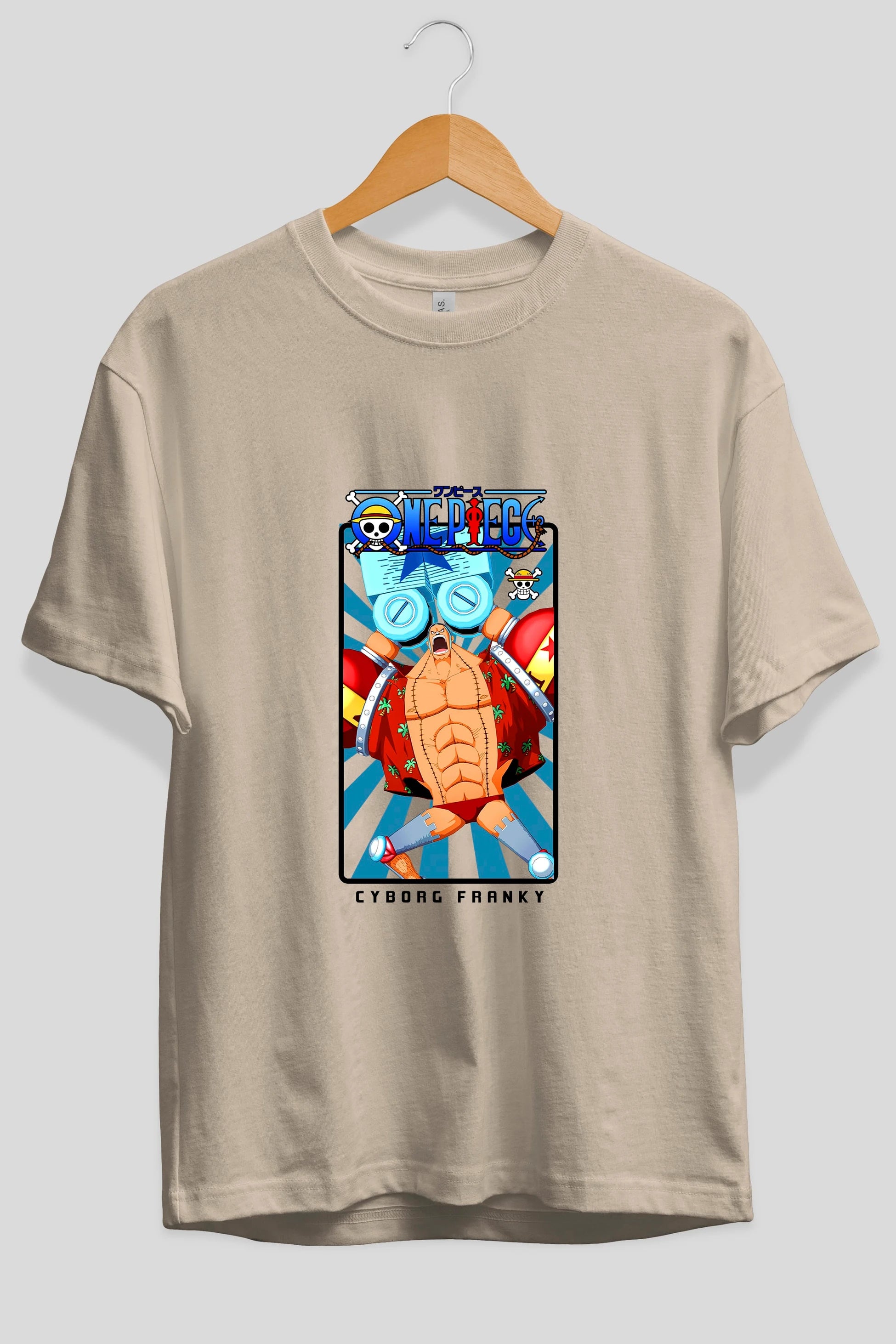 Franky Anime Ön Baskılı Oversize t-shirt Erkek Kadın Unisex