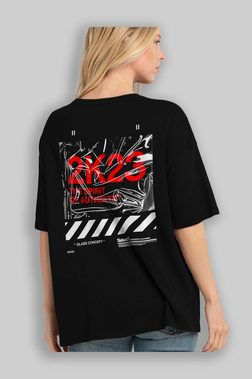 The Spirit Arka Baskılı Oversize t-shirt Erkek Kadın Unisex