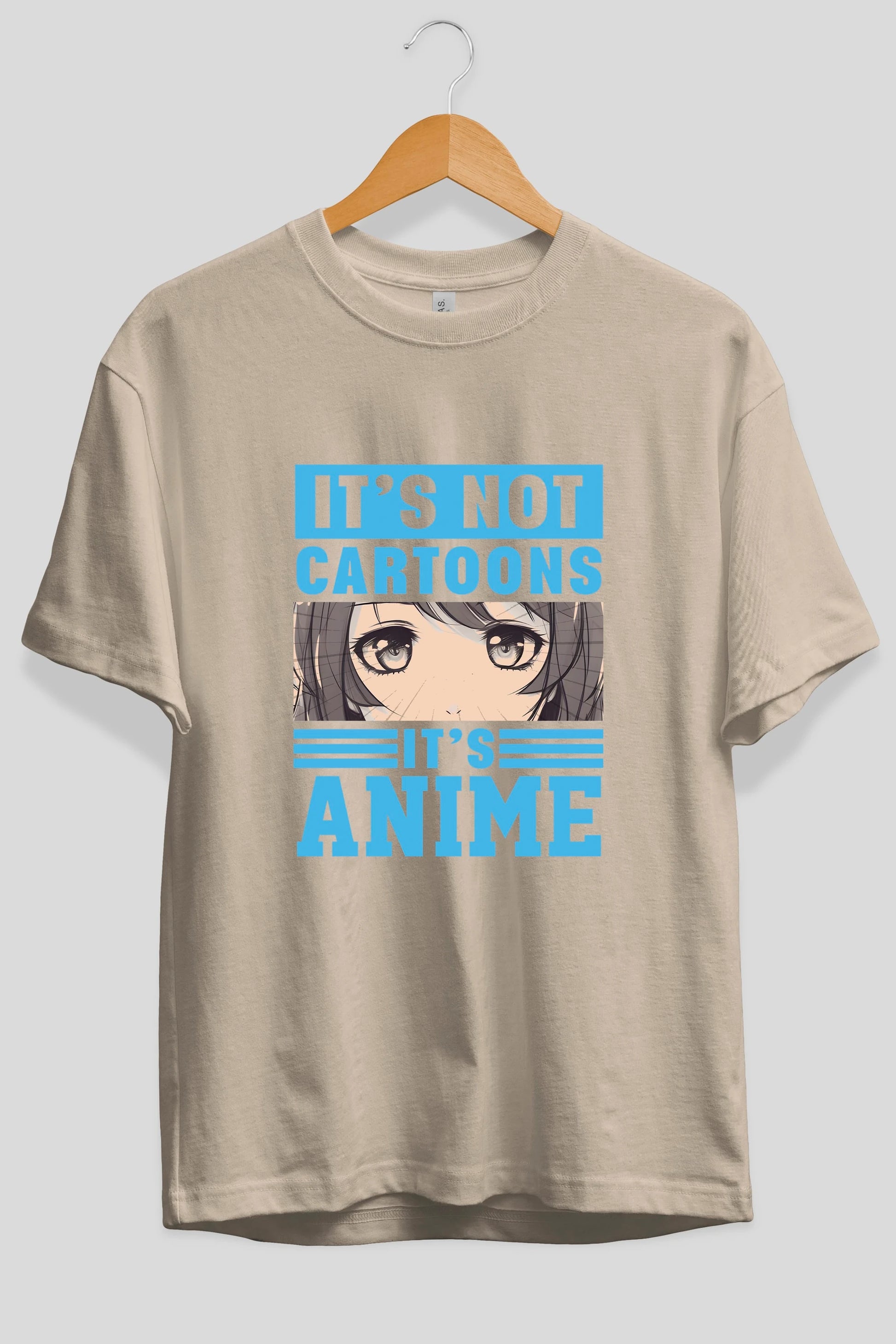 Its Anime Anime Ön Baskılı Oversize t-shirt Erkek Kadın Unisex