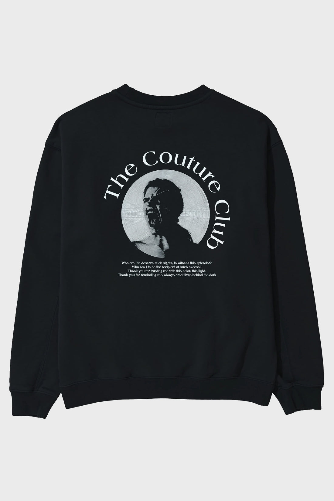 The Couture Club Arka Baskılı Oversize Sweatshirt Erkek Kadın Unisex