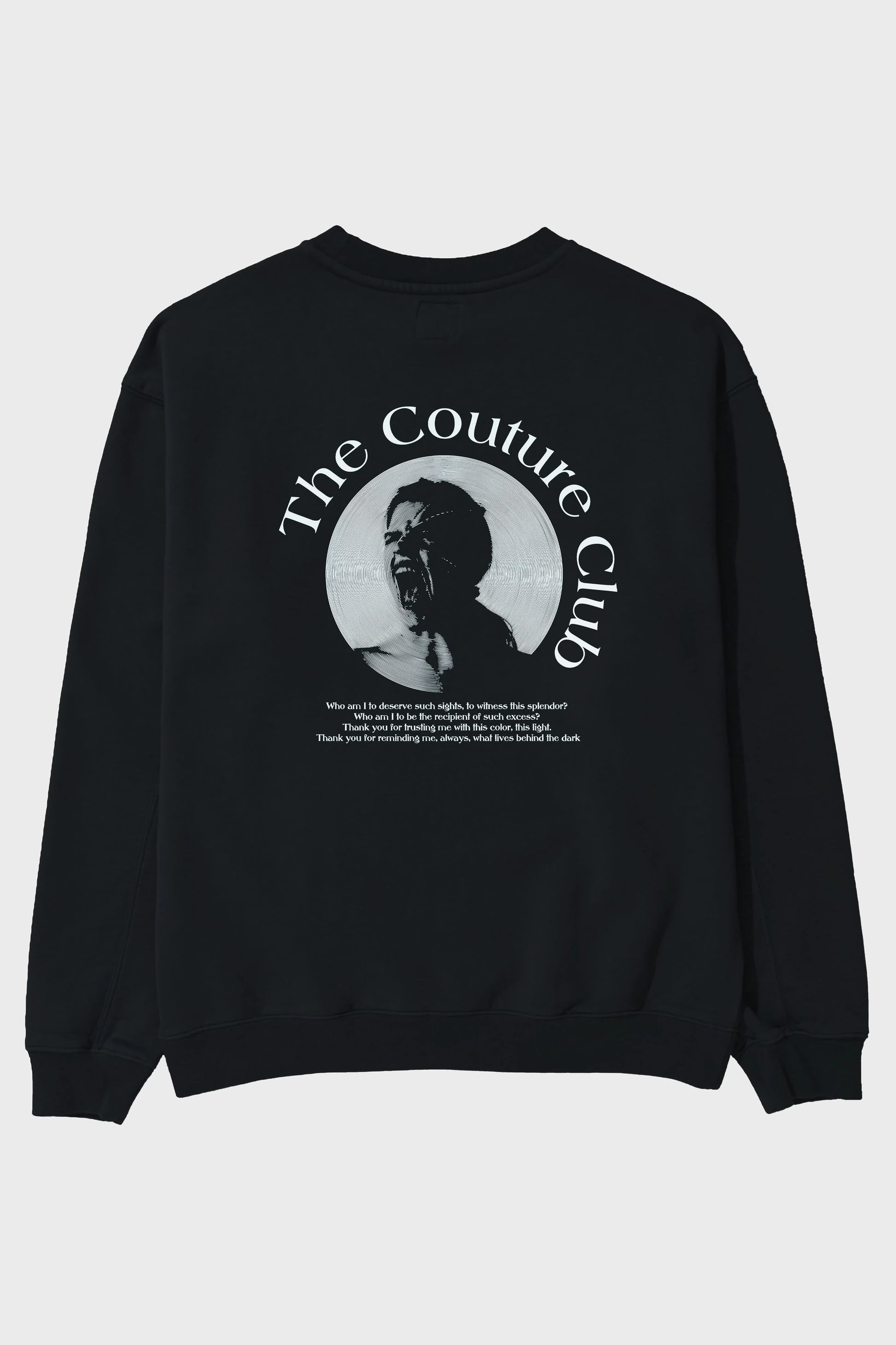 The Couture Club Arka Baskılı Oversize Sweatshirt Erkek Kadın Unisex
