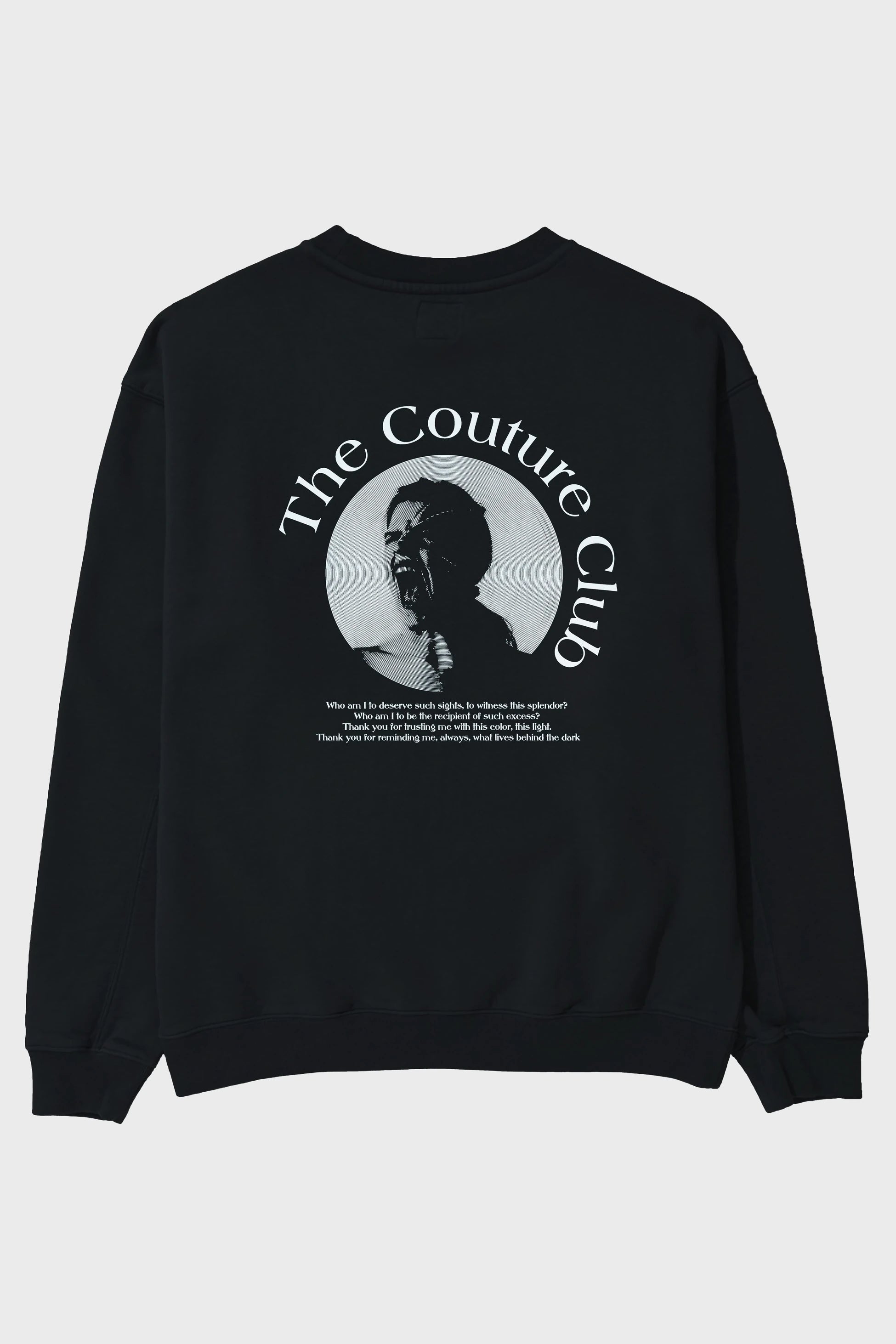 The Couture Club Arka Baskılı Oversize Sweatshirt Erkek Kadın Unisex