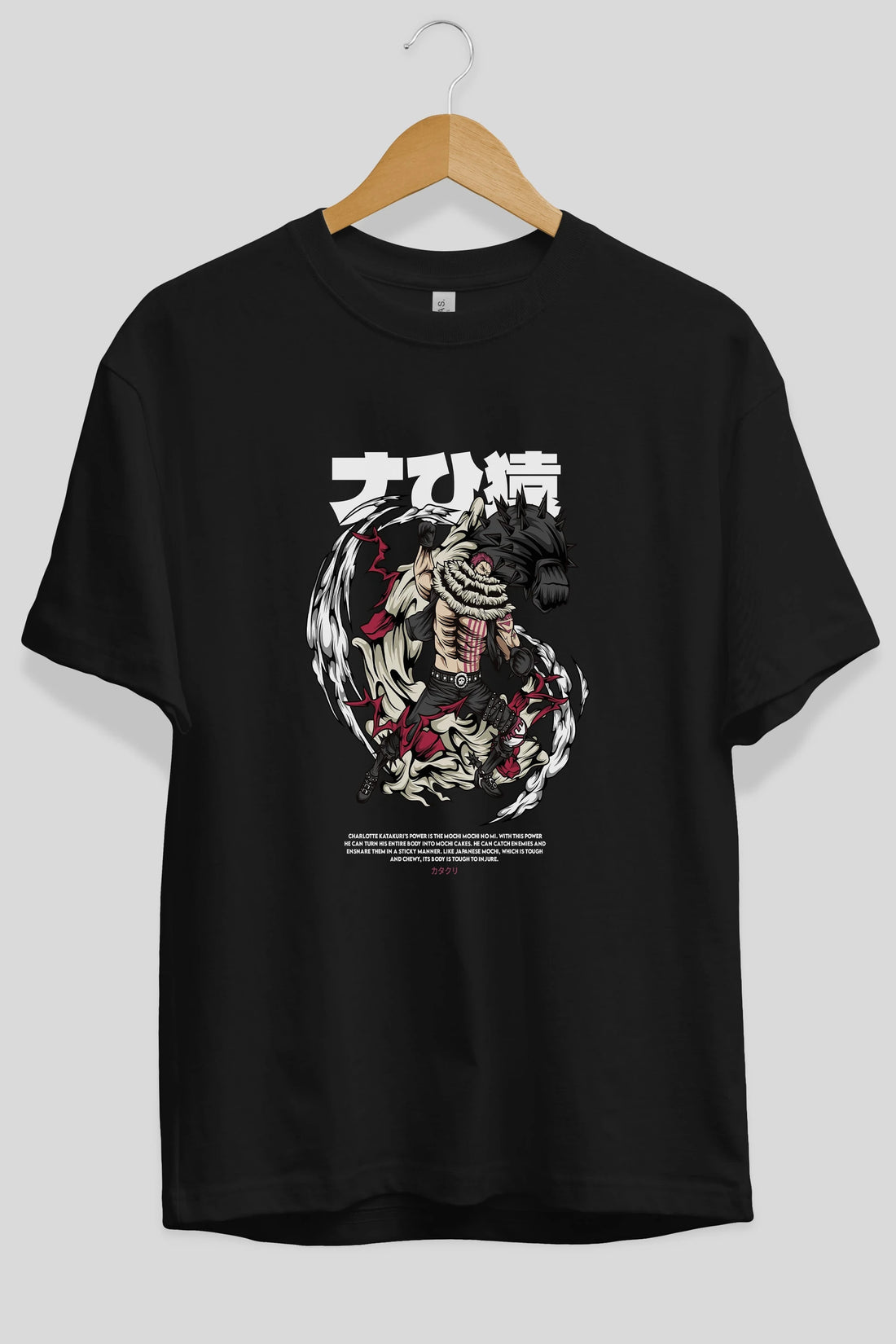 Katakuri Anime Ön Baskılı Oversize t-shirt %100 pamuk Erkek Kadın Unisex
