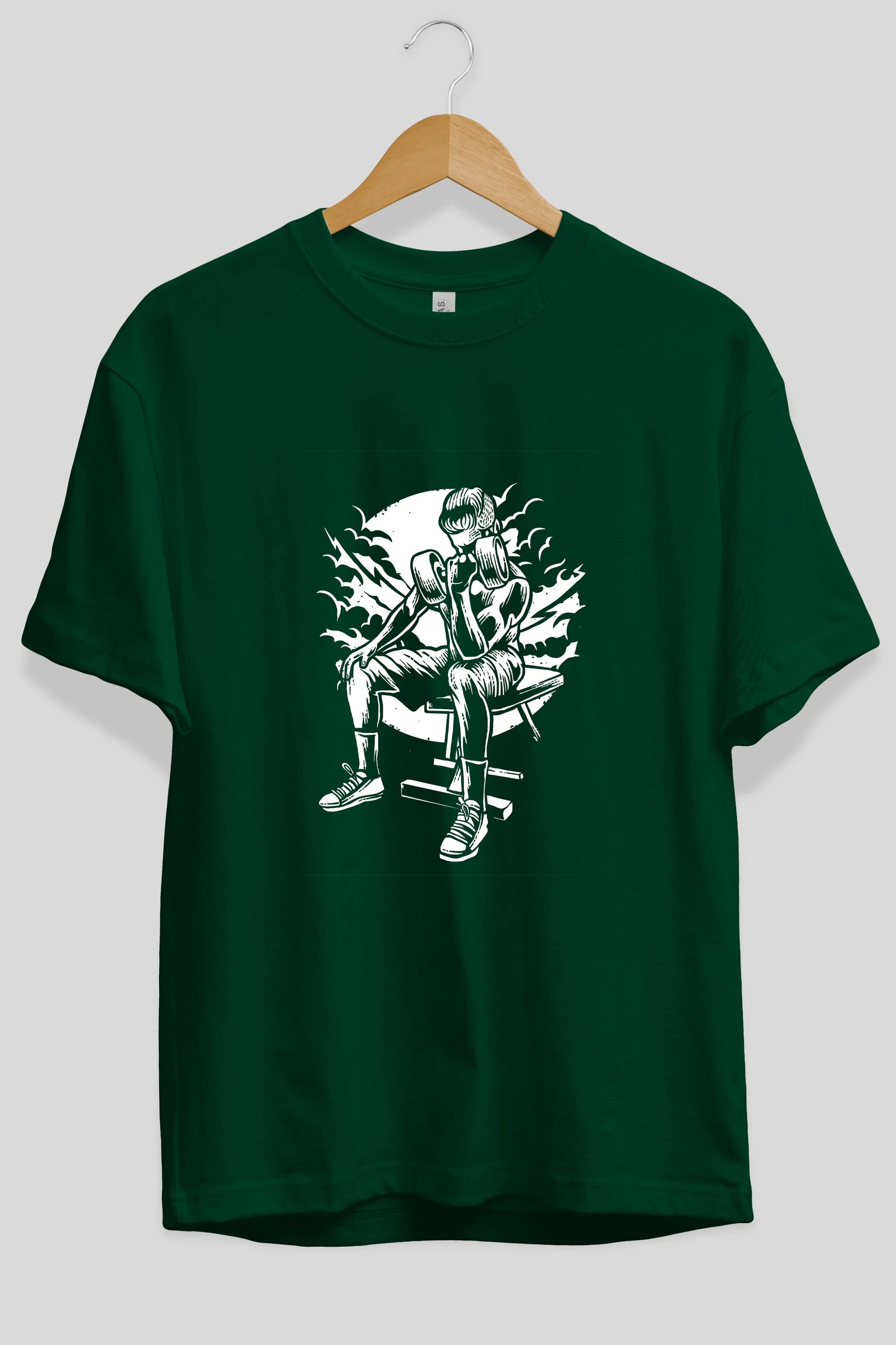 No Pain No Gain Ön Baskılı Oversize t-shirt Erkek Kadın Unisex %100 Pamuk tişort