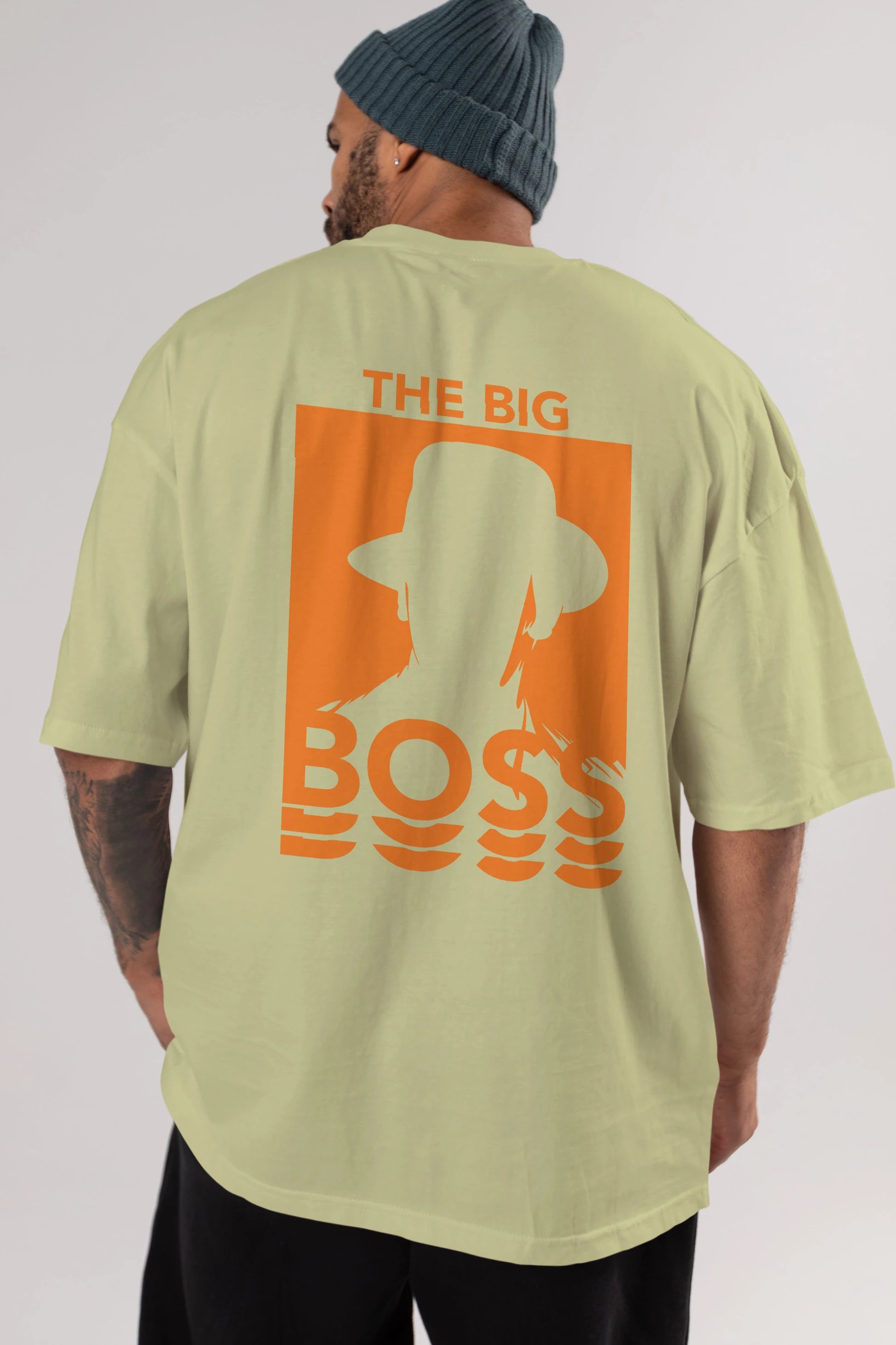 The Big Boss Arka Baskılı Oversize t-shirt Erkek Kadın Unisex